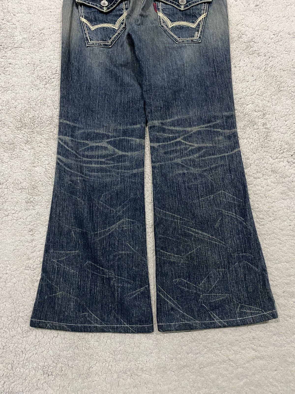 Edwin NEED GONE ‼️ Edwin 503 Blue Trip Black Flare Washed Denim Size US 31 - 3 Thumbnail