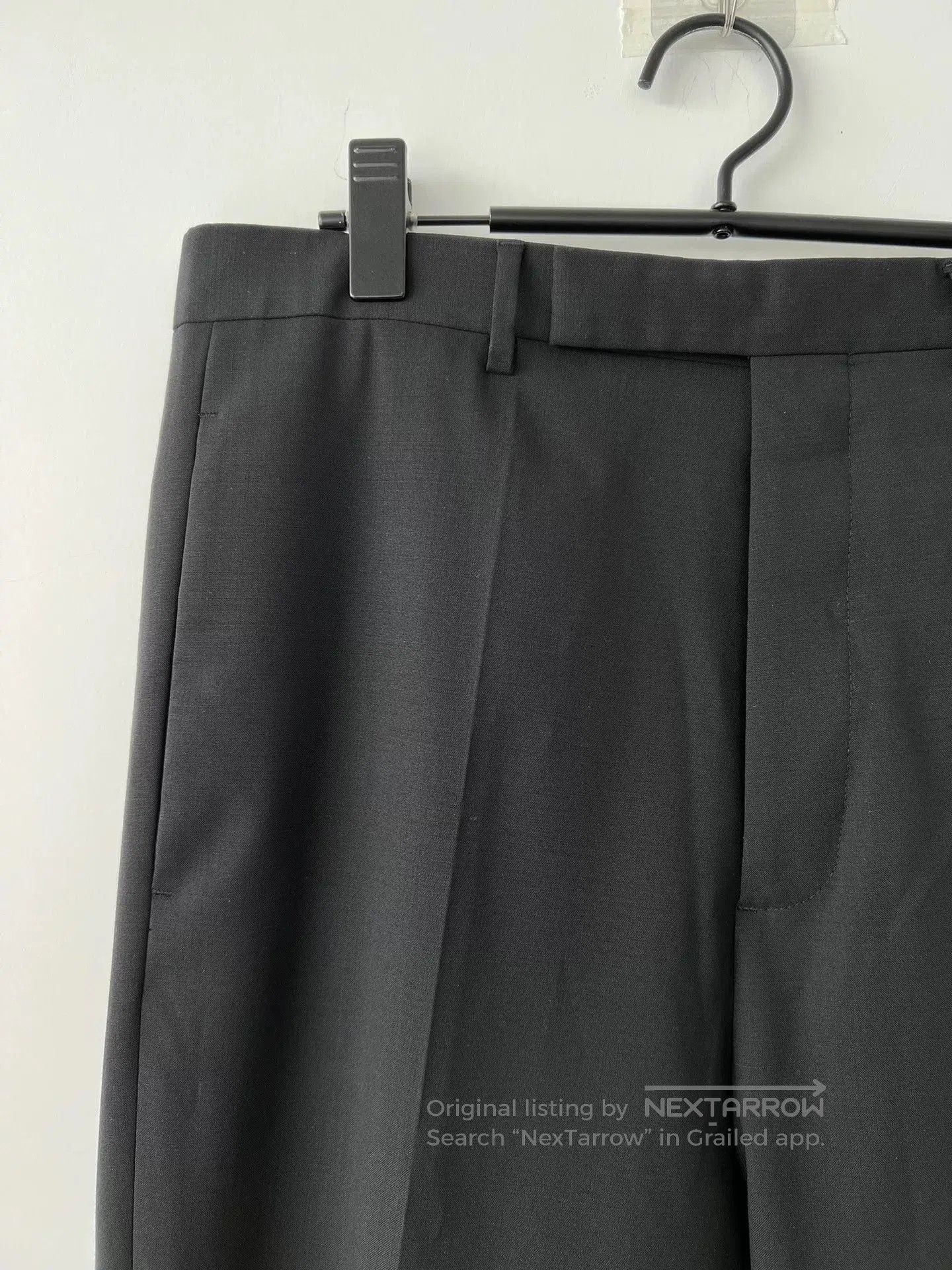 Rick Owens Thom Browne Navy Straight-Leg Casual Trousers. Size US 38 / EU 54 - 2 Thumbnail
