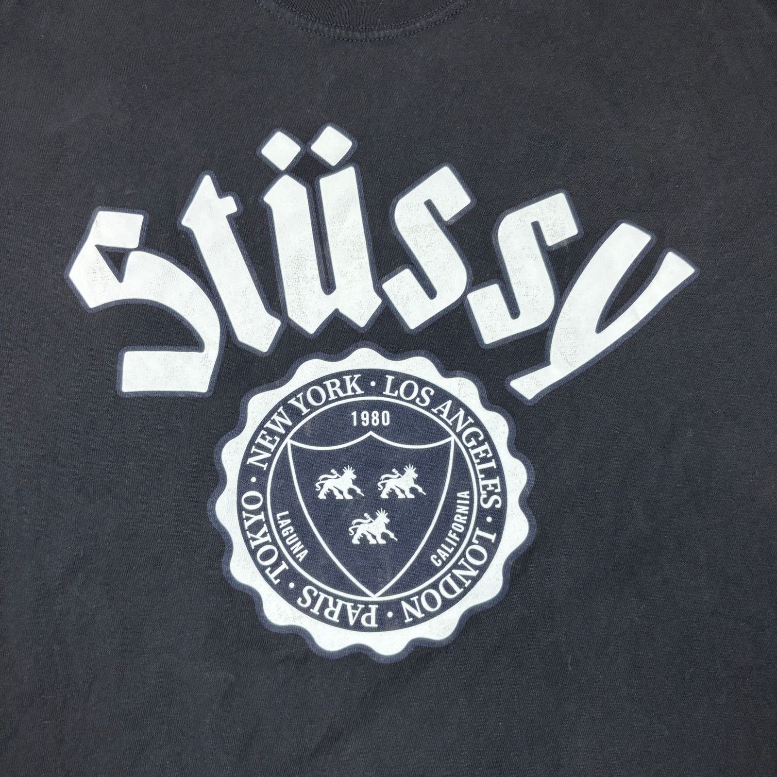 Stussy Stussy City Seal Short Sleeve Crew Tee Shirt Men's Large Size US L / EU 52-54 / 3 - 3 Thumbnail