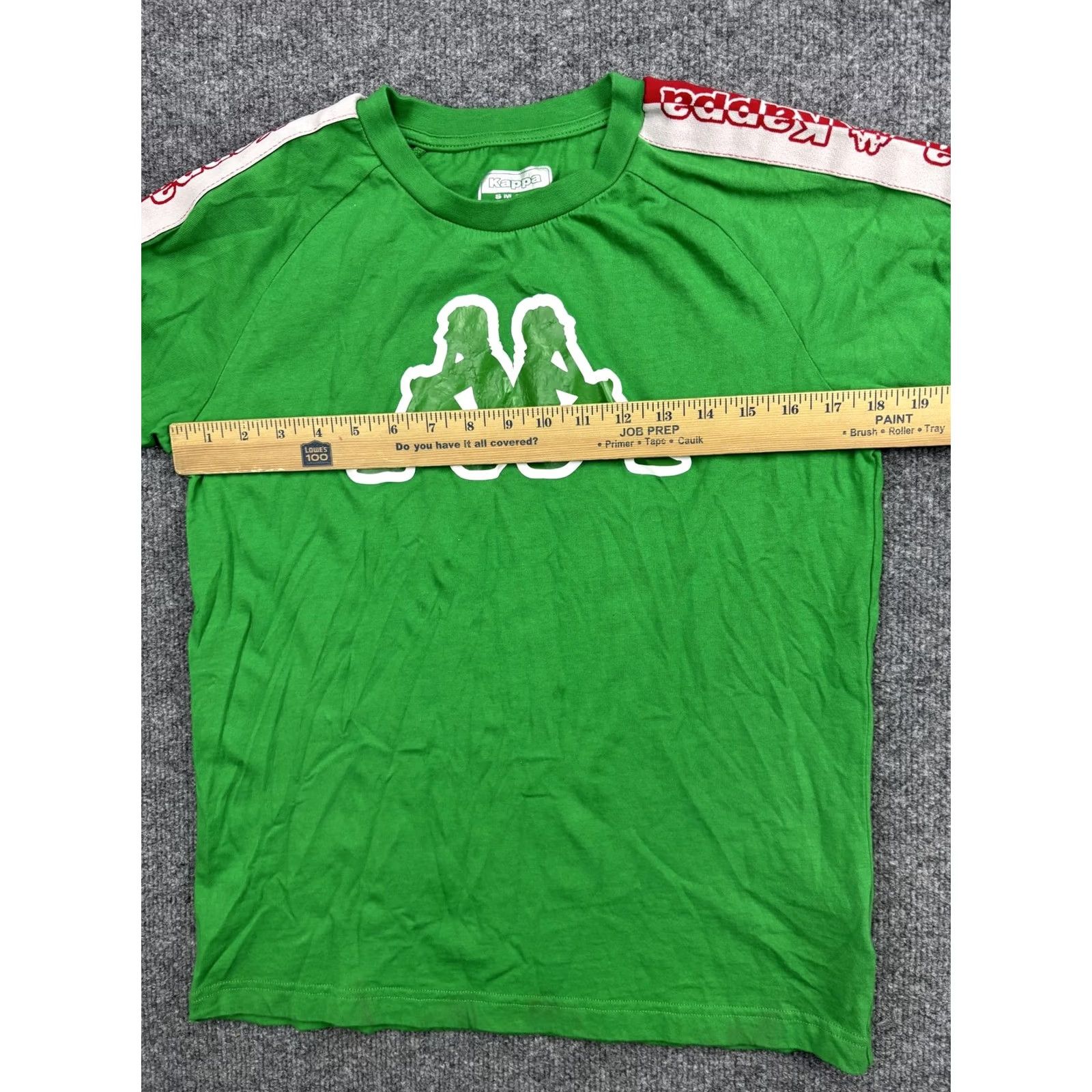 Kappa Kappa Shirt Mens Small Green Logo Tape Sleeve T-Shirt Soccer Athletic Retro Size US S / EU 44-46 / 1 - 3 Thumbnail
