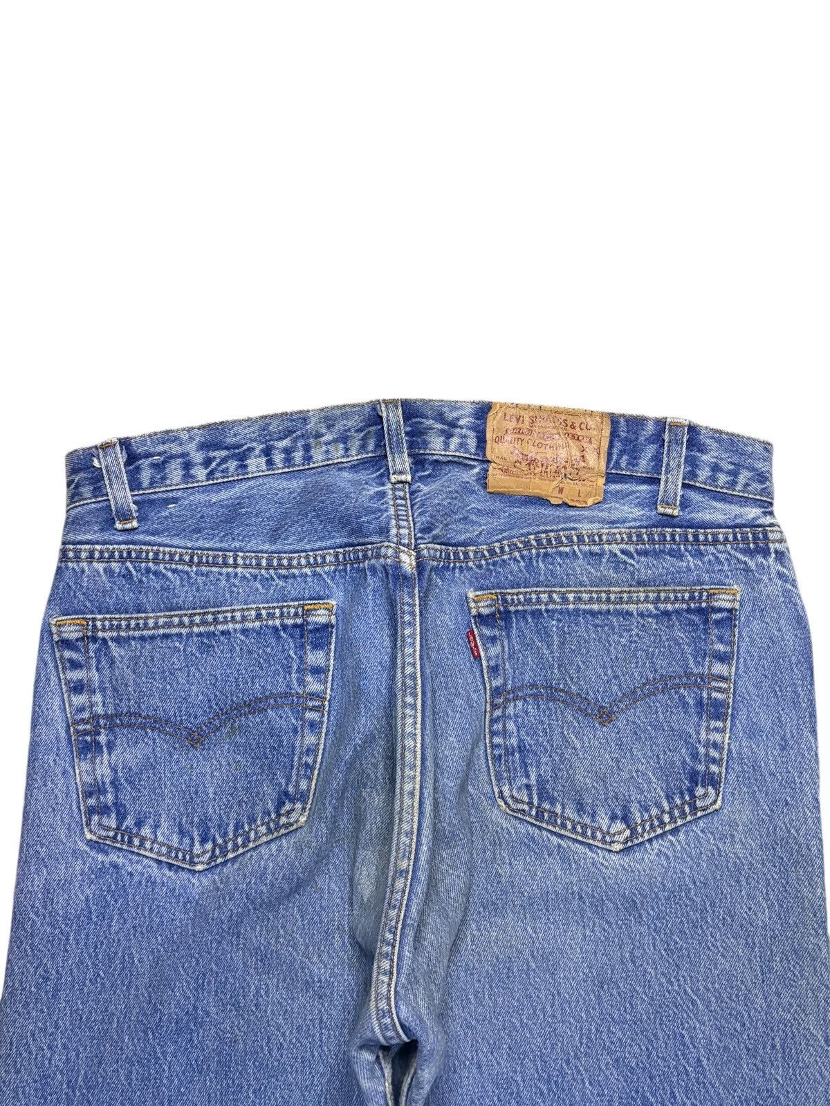 Levi's Vintage 80s Levis 501 Mud Wash Loose Jeans Size US 34 / EU 50 - 8 Thumbnail
