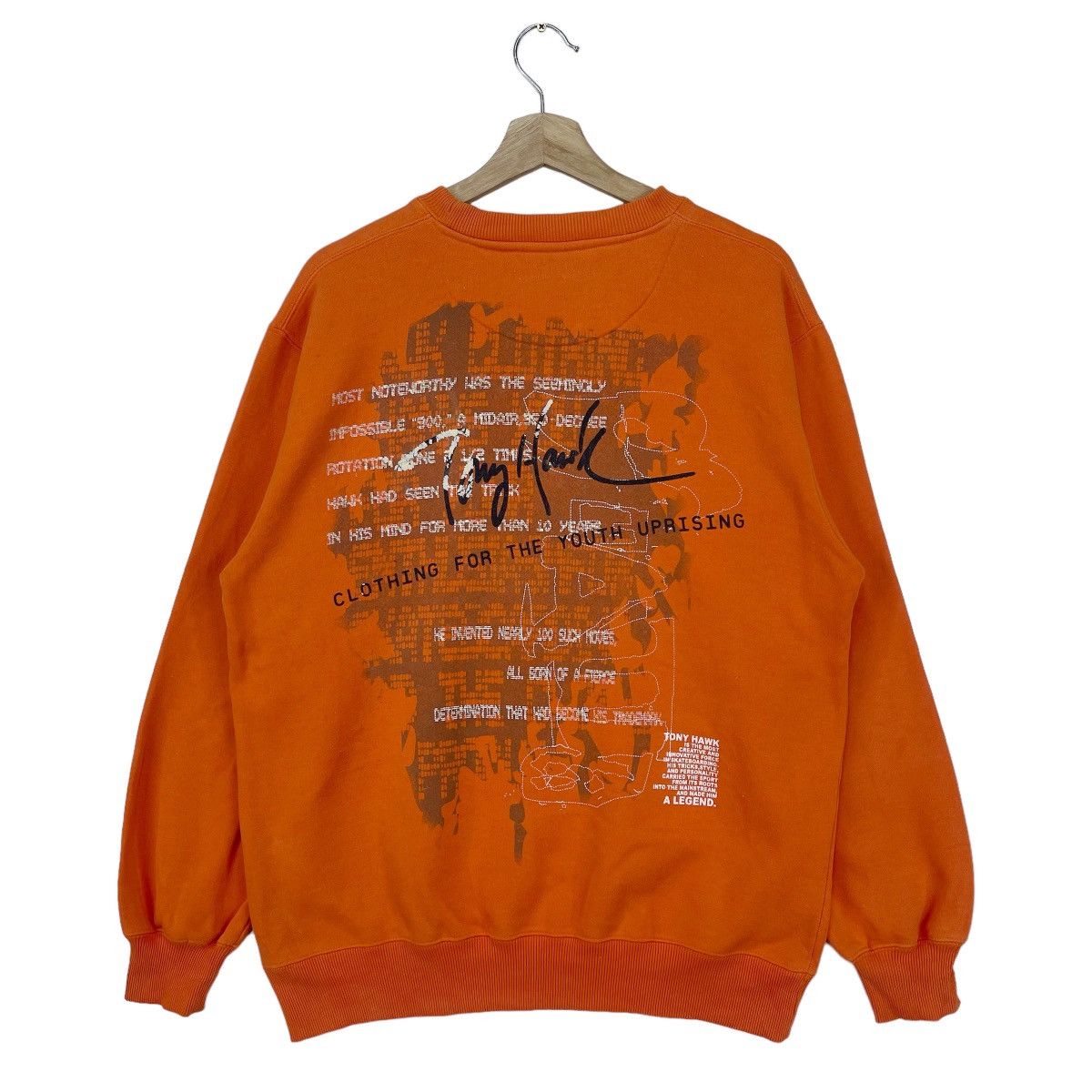 Powell Peralta × Tony Hawk × Welcome Skateboards Vintage Tony Hawk Skateboard Sweatshirt Size US M / EU 48-50 / 2 - 1 Thumbnail