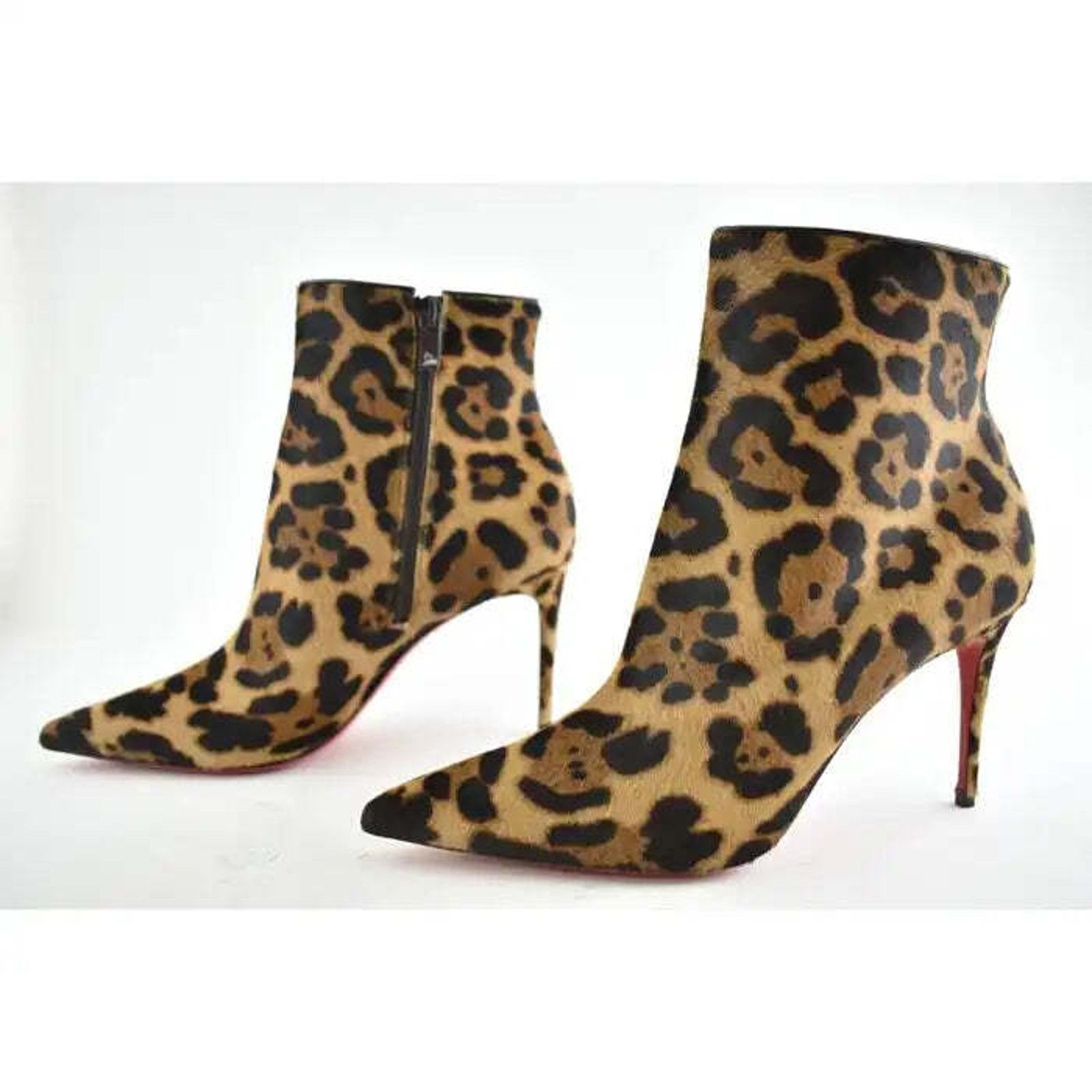 Christian Louboutin Christian Louboutin So Kate Booty 85 Black Brown Leopard Size US 6.5 / IT 36.5 - 10 Thumbnail