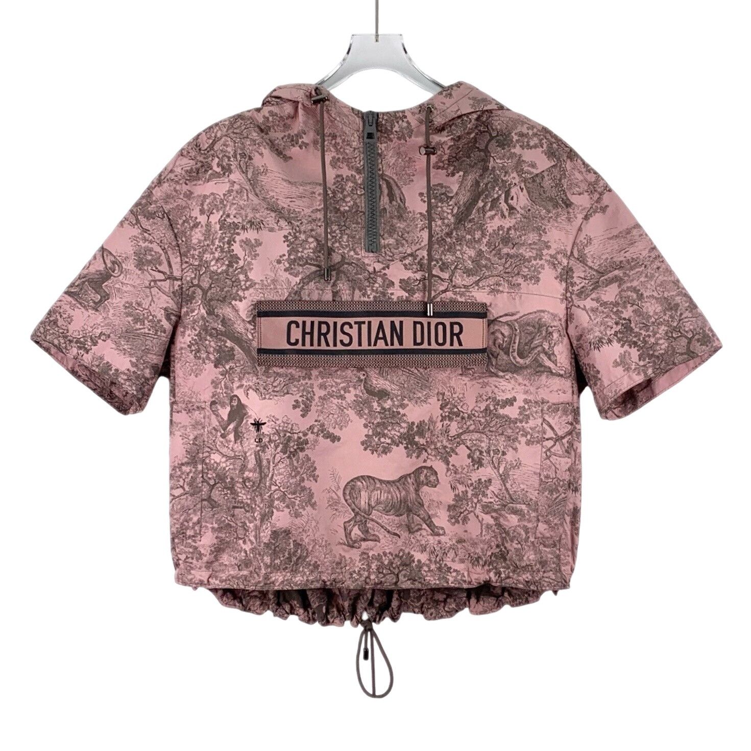 Dior Dior Pink Animal Print Hooded Jacket L Size L / US 10 / IT 46 - 1 Thumbnail