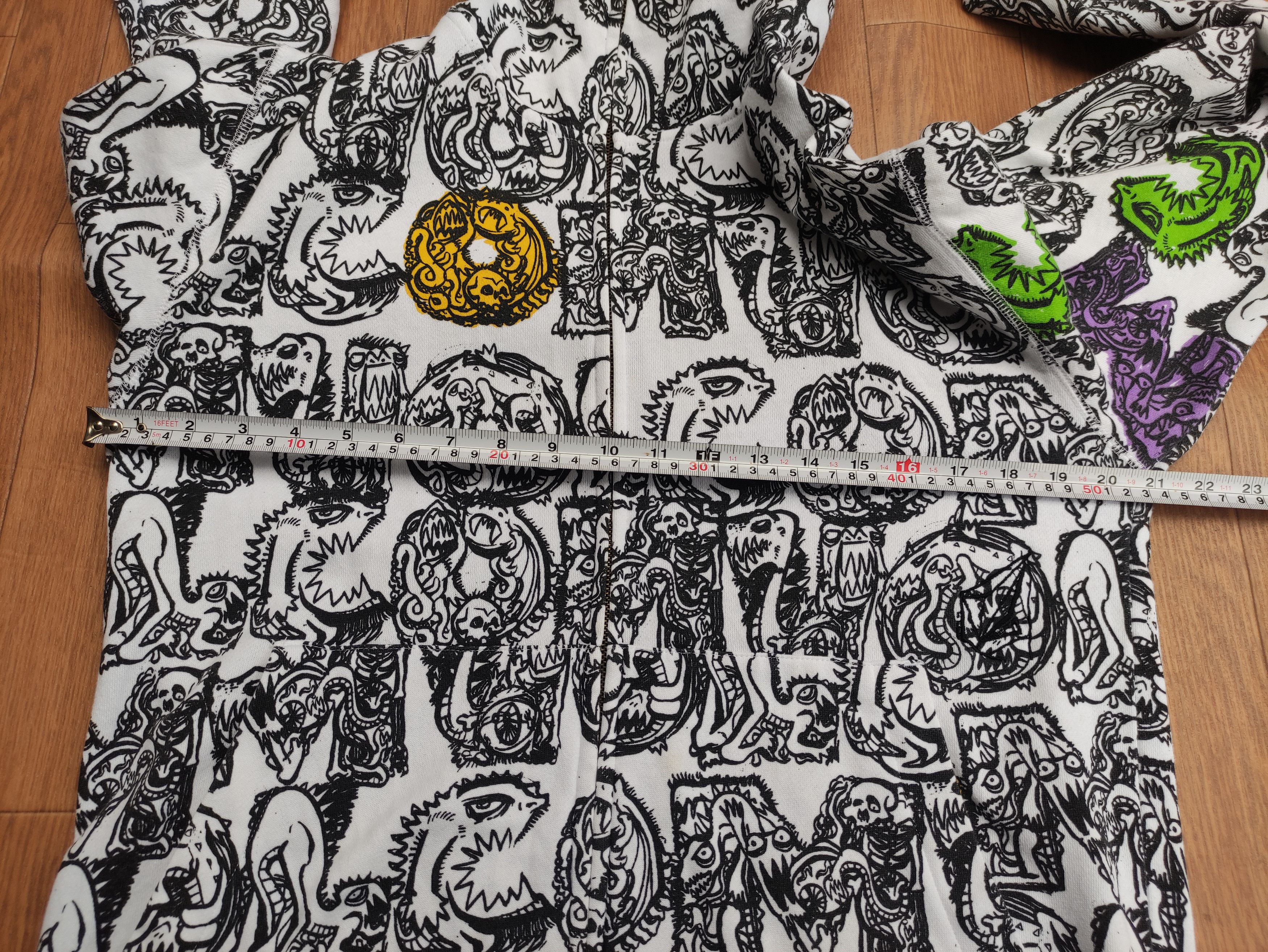 Volcom RARE💥 VOLCOM FULLPRINT KIDS MONSTER EYE FULL ZIPPER HOODIE Size US M / EU 48-50 / 2 - 17 Thumbnail