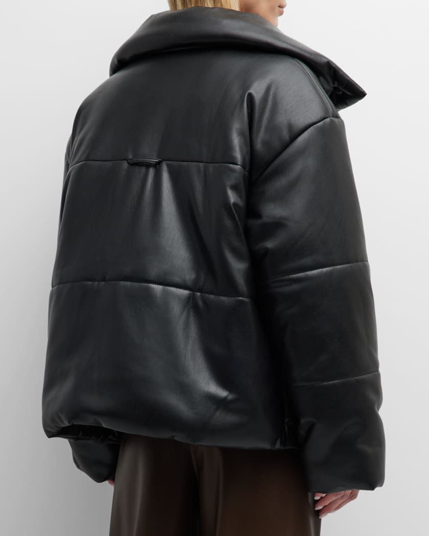Nanushka Nanushka Hide Faux Leather Black Puffer Jacket Size M / US 6-8 / IT 42-44 - 5 Thumbnail