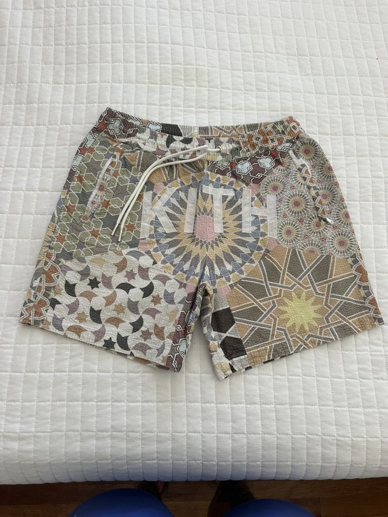 Kith Kith Moroccan Tile Print Seersucker Shorts Size Medium RARE* Size US 32 / EU 48 - 2 Thumbnail