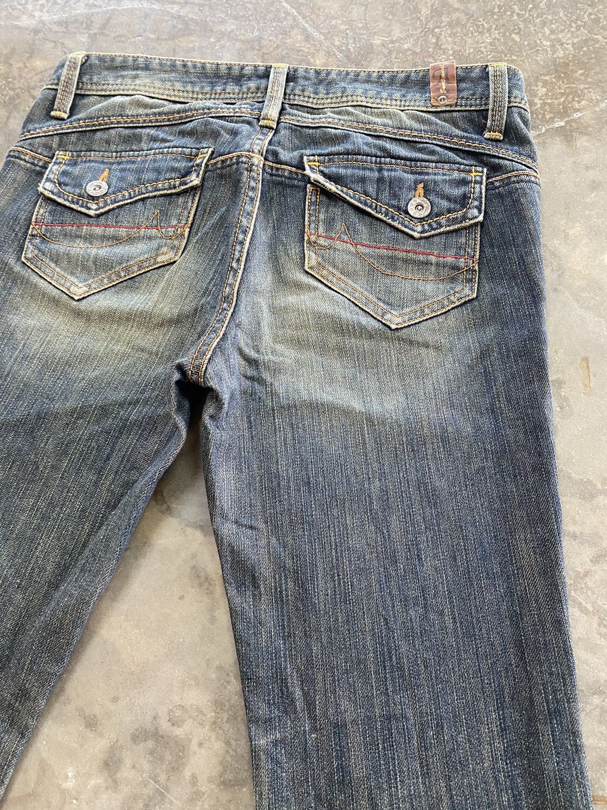 Hysteric Glamour × If Six Was Nine × Japanese Brand Flare Jeans Sweet Camel Mud Rusty Denim Size US 29 - 8 Thumbnail