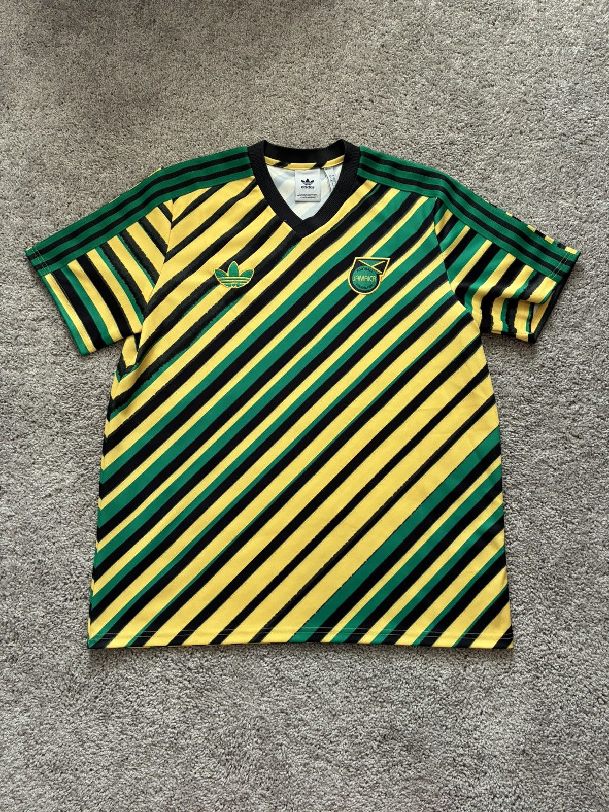 Adidas Jamaica Origins Trefoil Jersey Size US L / EU 52-54 / 3 - 1 Thumbnail