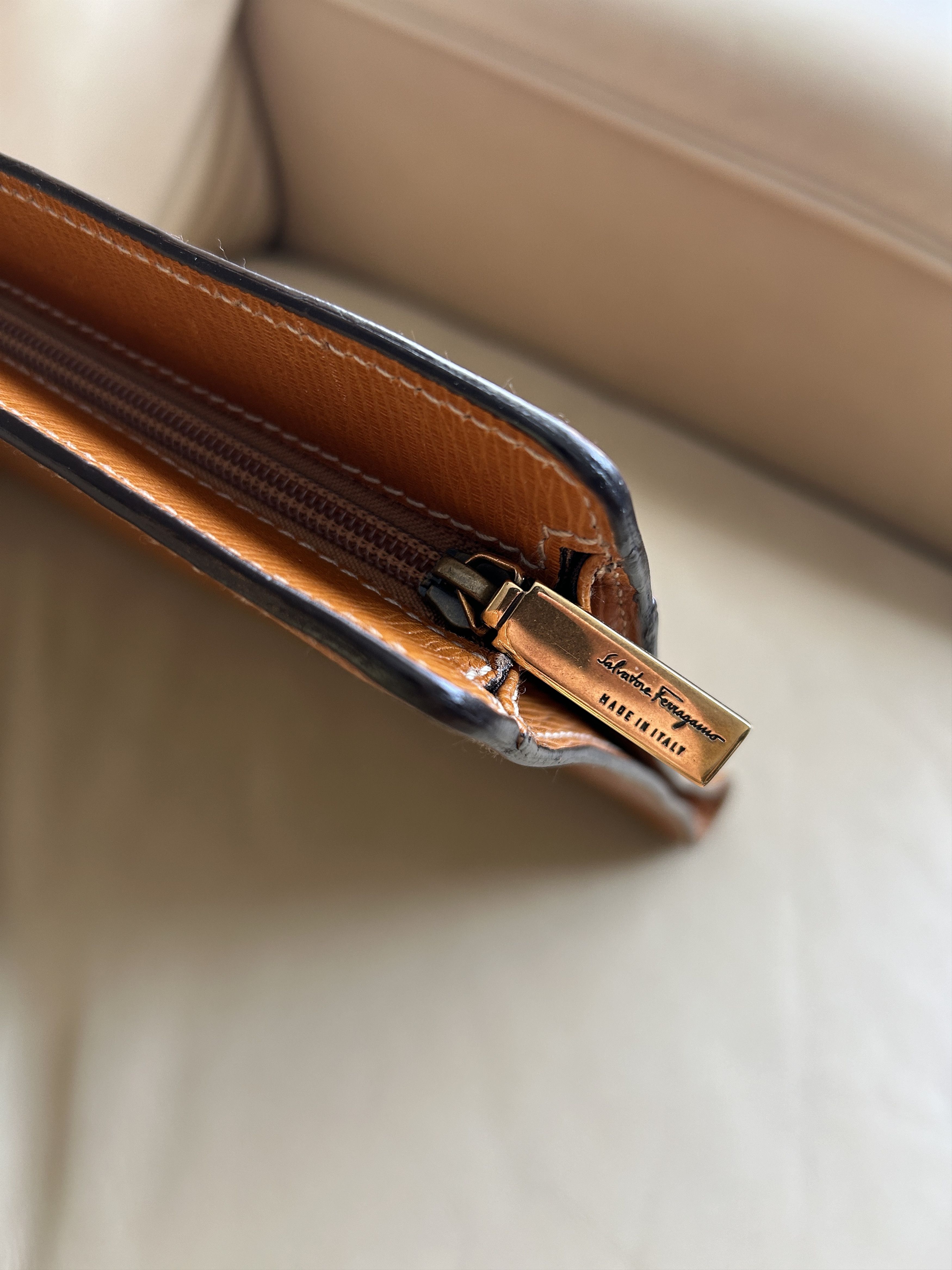 Salvatore Ferragamo Ferragamo Hammered Calf-Skinned Portfolio Size ONE SIZE - 5 Thumbnail