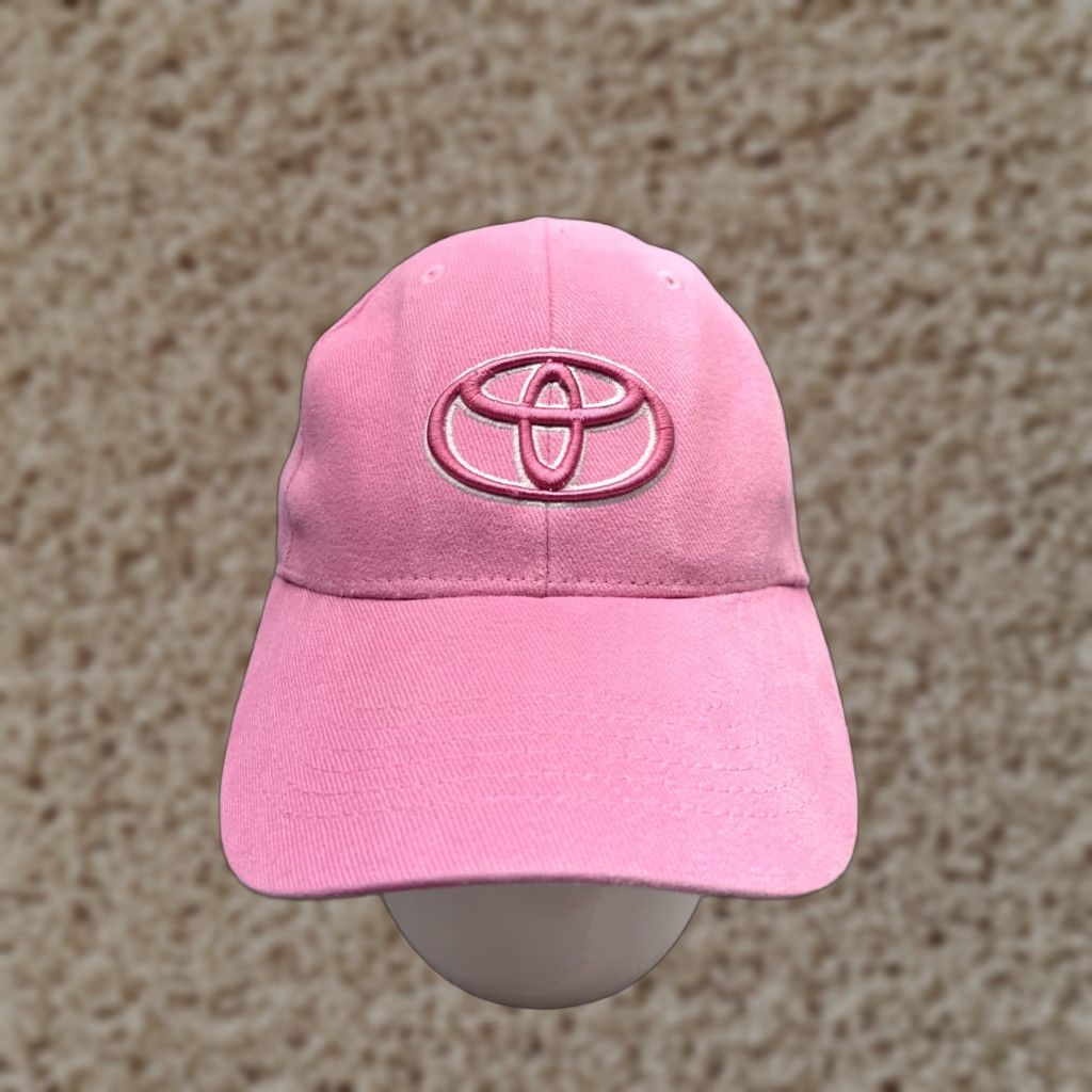Vintage VINTAGE Inter-Ex Pink Cotton Baseball Cap Hat Adult One Size Embroidered Strap Back Casual Outdoor Cars Size ONE SIZE - 1 Thumbnail