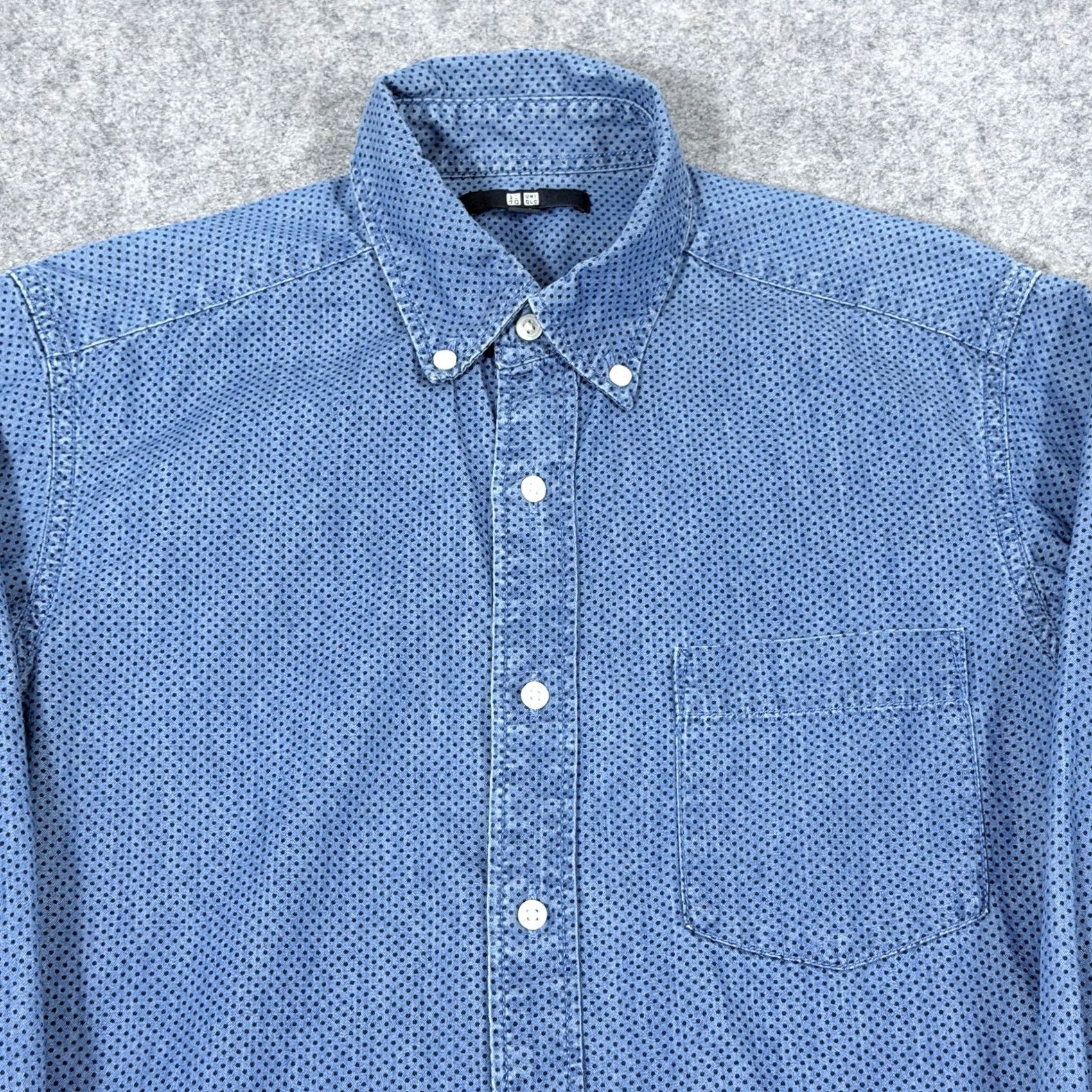 Uniqlo Uniqlo Men's Button-Down Shirt Long Sleeve Casual Blue Size XS Pocket Collar Fit Size US XS / EU 42 / 0 - 2 Thumbnail