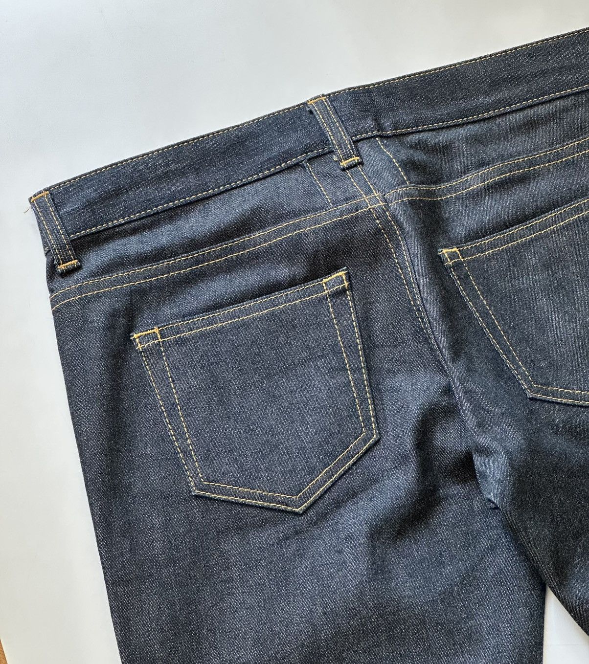 Saint Laurent Paris Hedi Slimane SS2013 SAINT LAURENT D01 Raw Blue Denim Jeans Size US 28 / EU 44 - 15 Thumbnail