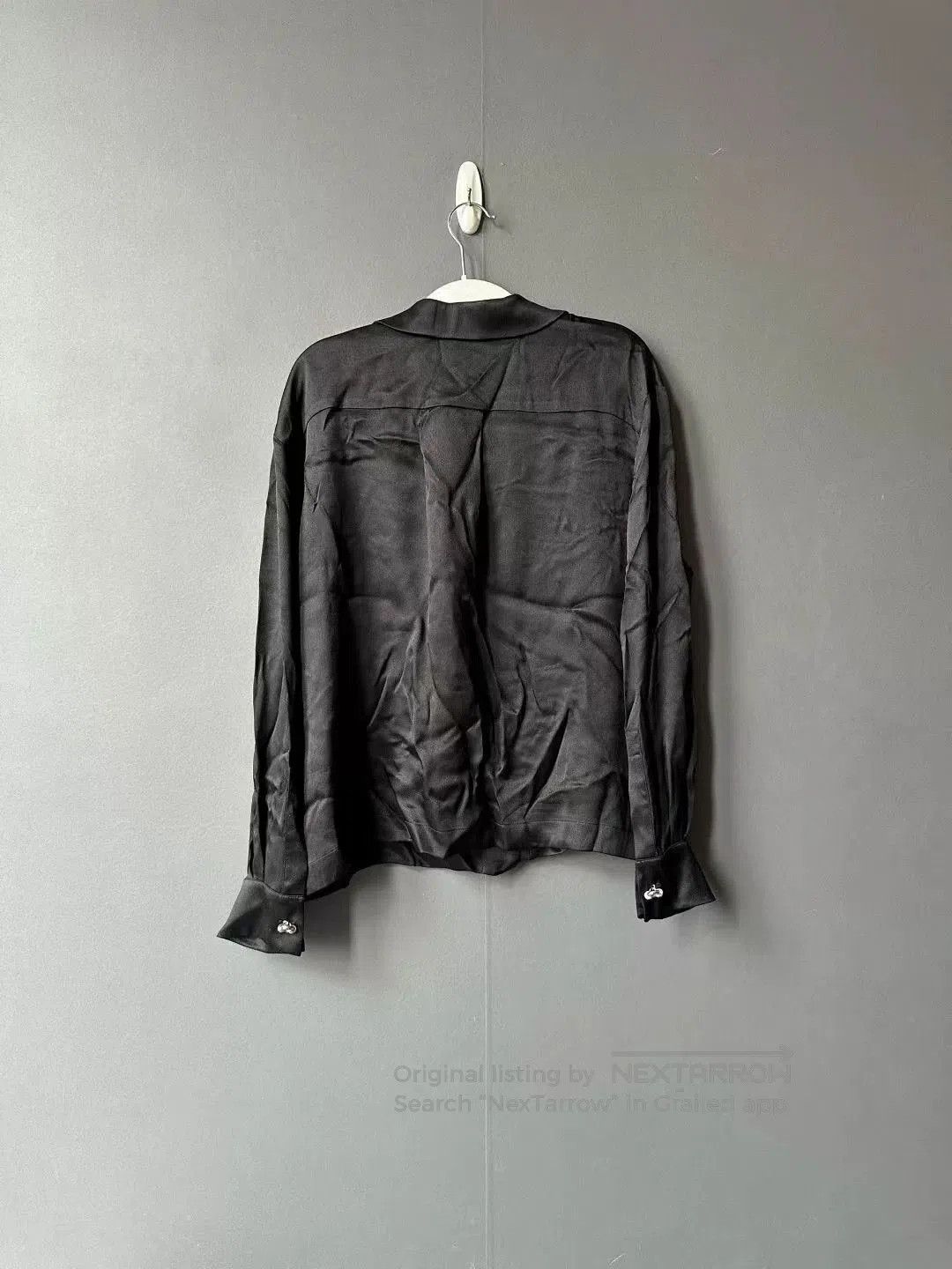 Loewe loewe black silk logo button-up shirt. Size S / US 4 / IT 40 - 2 Thumbnail