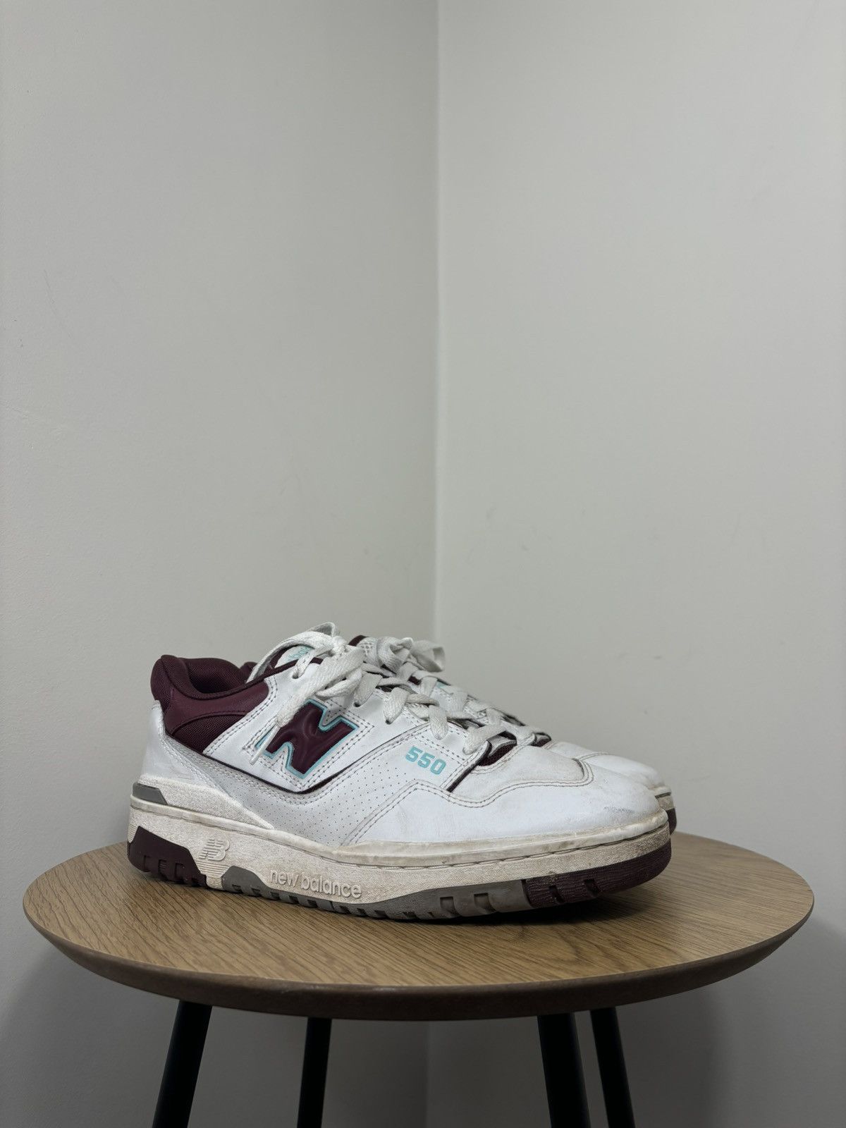 New Balance New Balance 550 Burgundy Cyan Hype Sneakers Shoes Size US 9 / EU 42 - 6 Thumbnail
