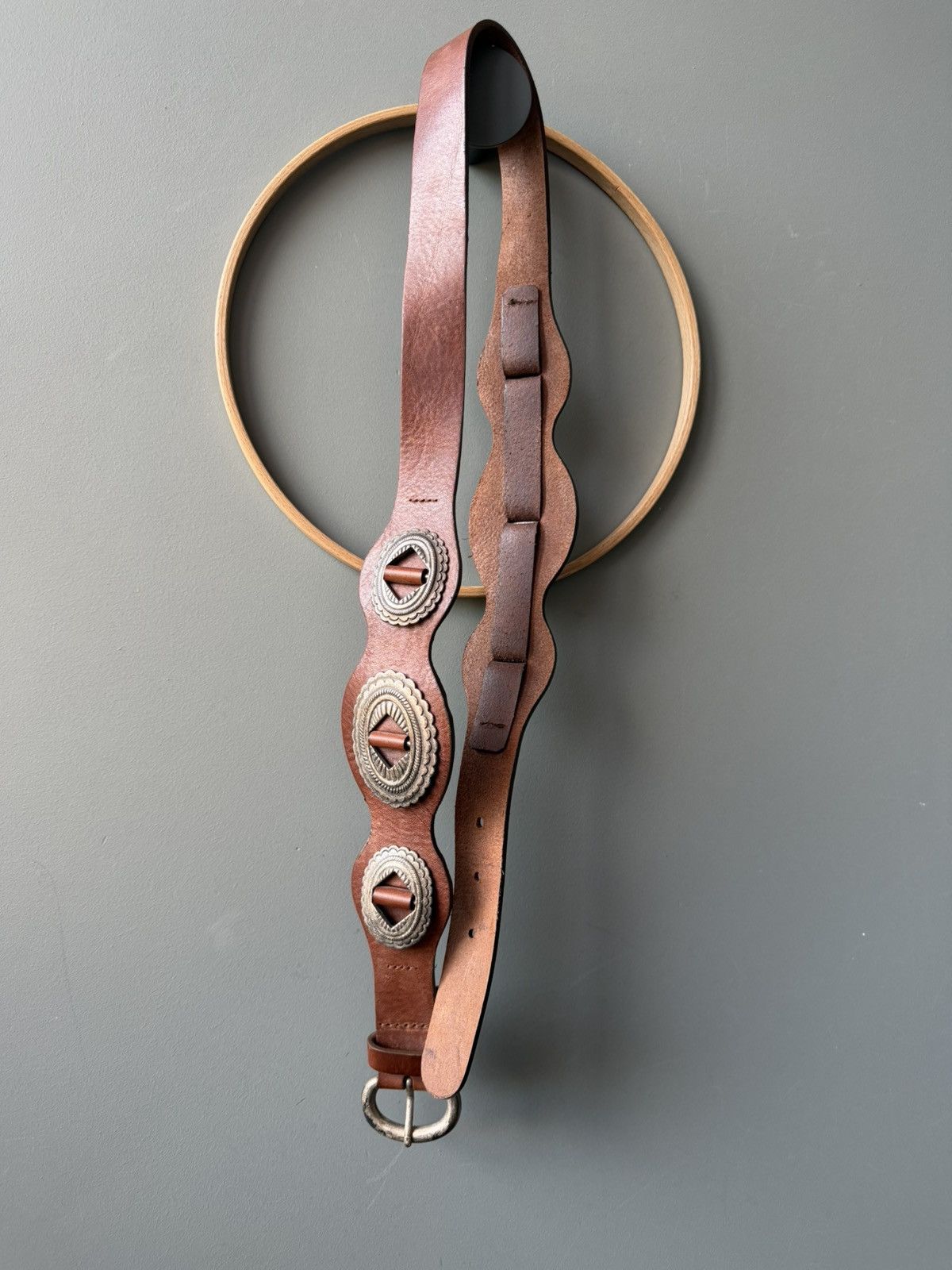 Massimo Dutti Massimo Dutti Boho Western Leather Belt Size ONE SIZE - 3 Thumbnail