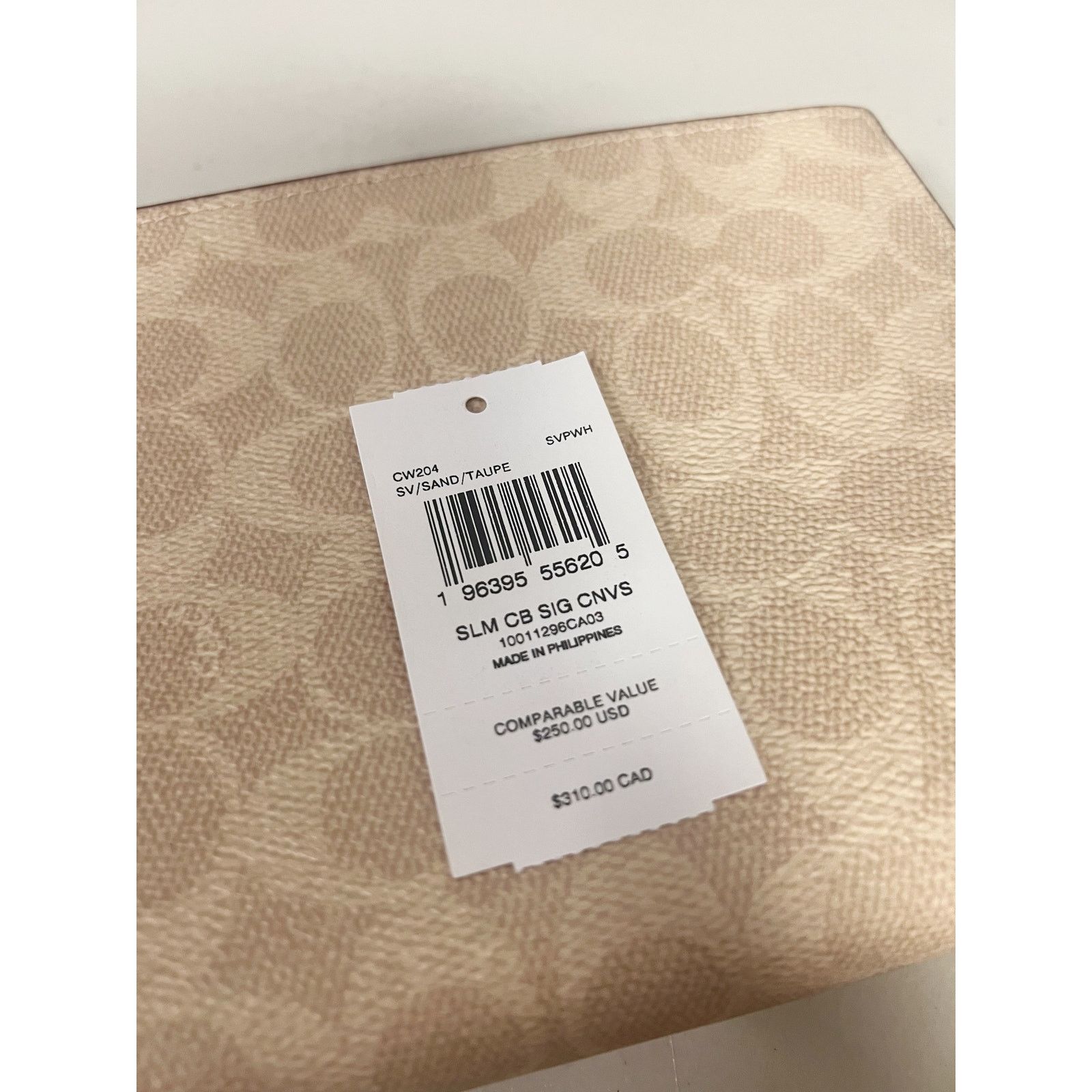 Coach Coach CW204 Slim Crossbody Bag In Signature Canvas IN TAUPE Size ONE SIZE - 8 Thumbnail