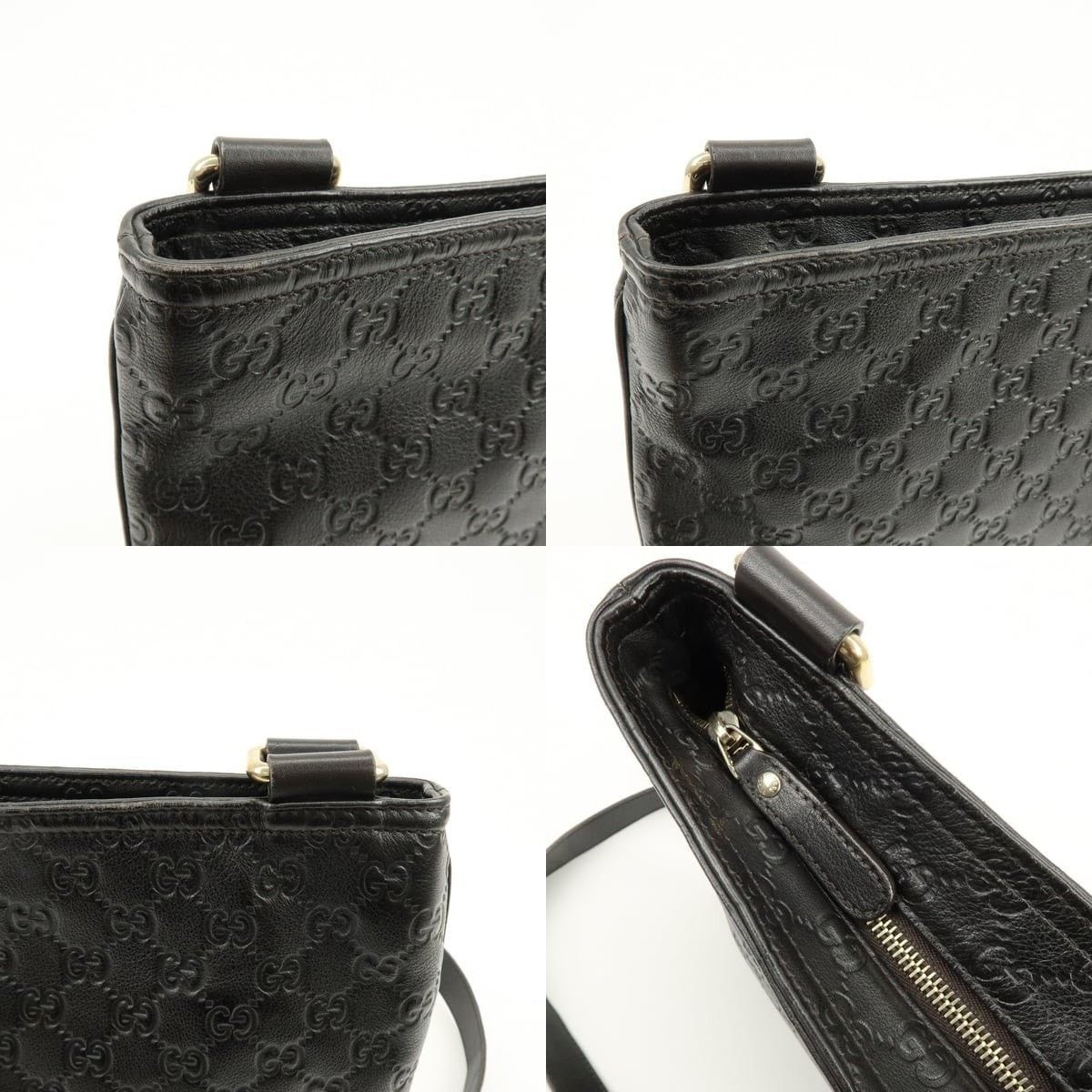 Gucci Gucci Guccissima Leather Crossbody Bag Black Size ONE SIZE - 6 Thumbnail