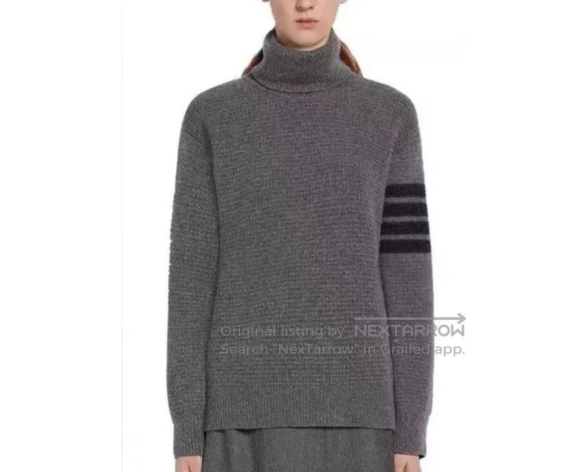 Thom Browne Thom Browne Cashmere Turtleneck Sweater. Size US M / EU 48-50 / 2 - 2 Thumbnail