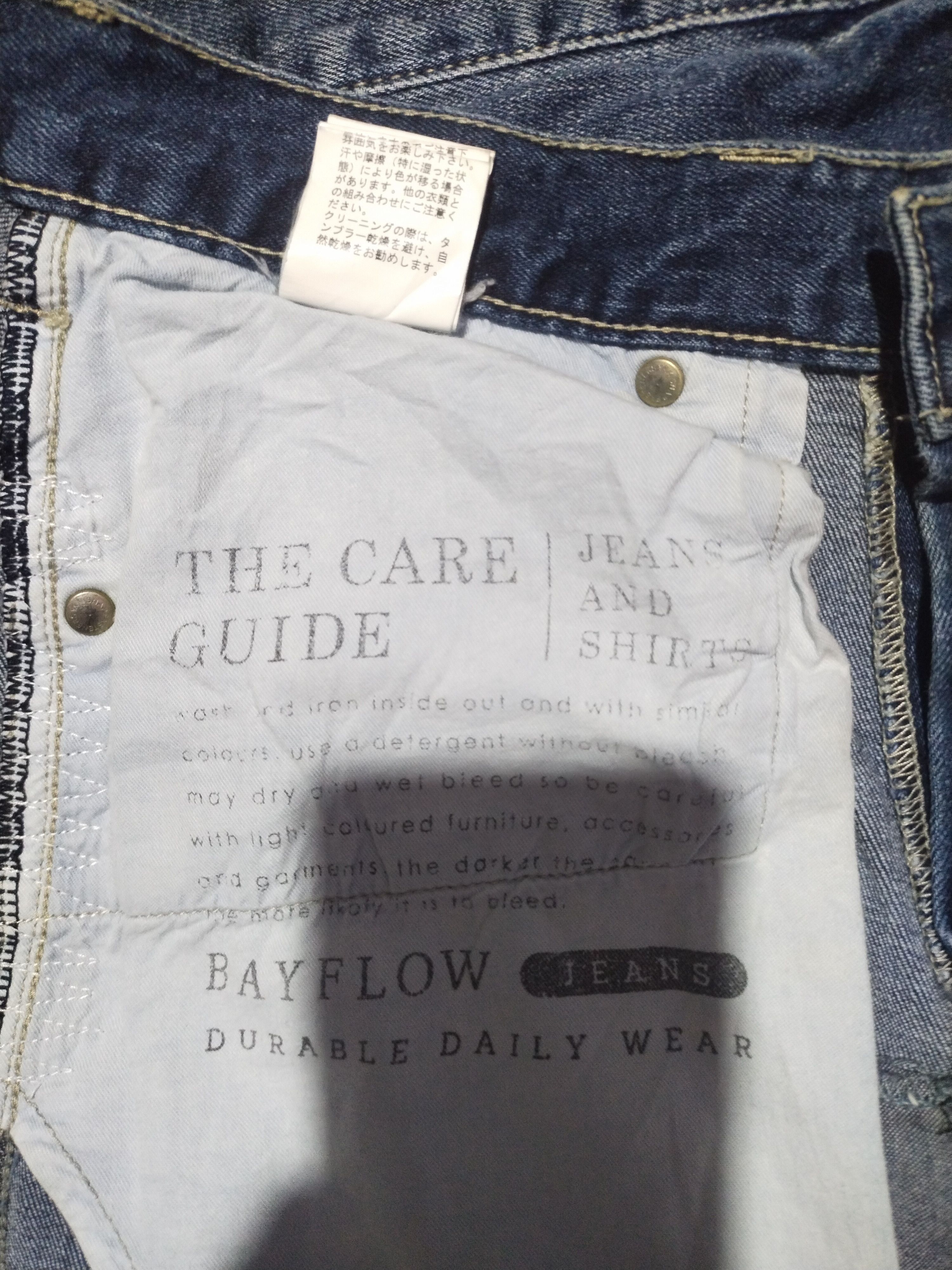 Vintage Bayflow Denim Tapered "Atretchable" Sz 30" Size US 30 / EU 46 - 14 Thumbnail