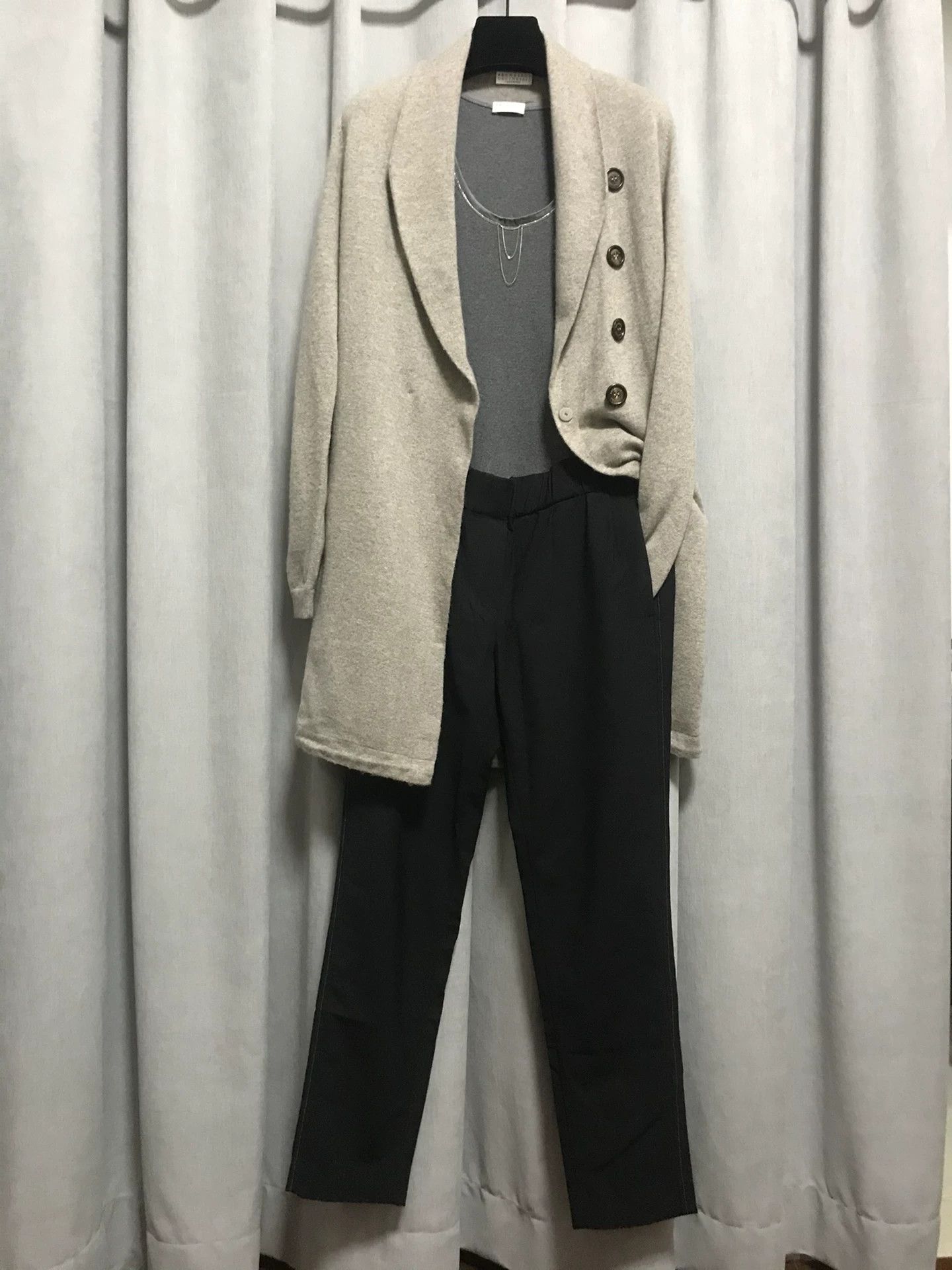 Brunello Cucinelli Brunello Cucinelli Cashmere Mid-Length Coat Size US S / EU 44-46 / 1 - 1 Thumbnail