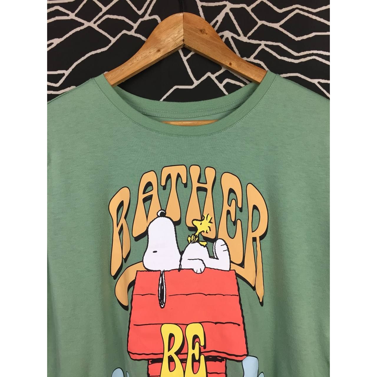 Cartoon Network × Peanuts Peanuts Worldwide 2023 Rather Be Sleeping Curved Hem Tee Size US L / EU 52-54 / 3 - 3 Thumbnail