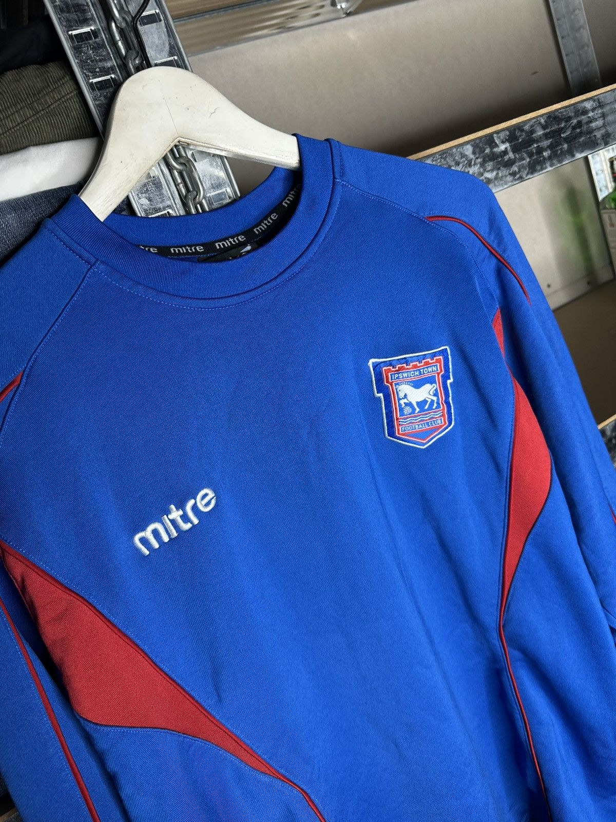 Other Mitre Ipswich Town FC Training Sweatshirt Football Soccer Size US L / EU 52-54 / 3 - 2 Thumbnail