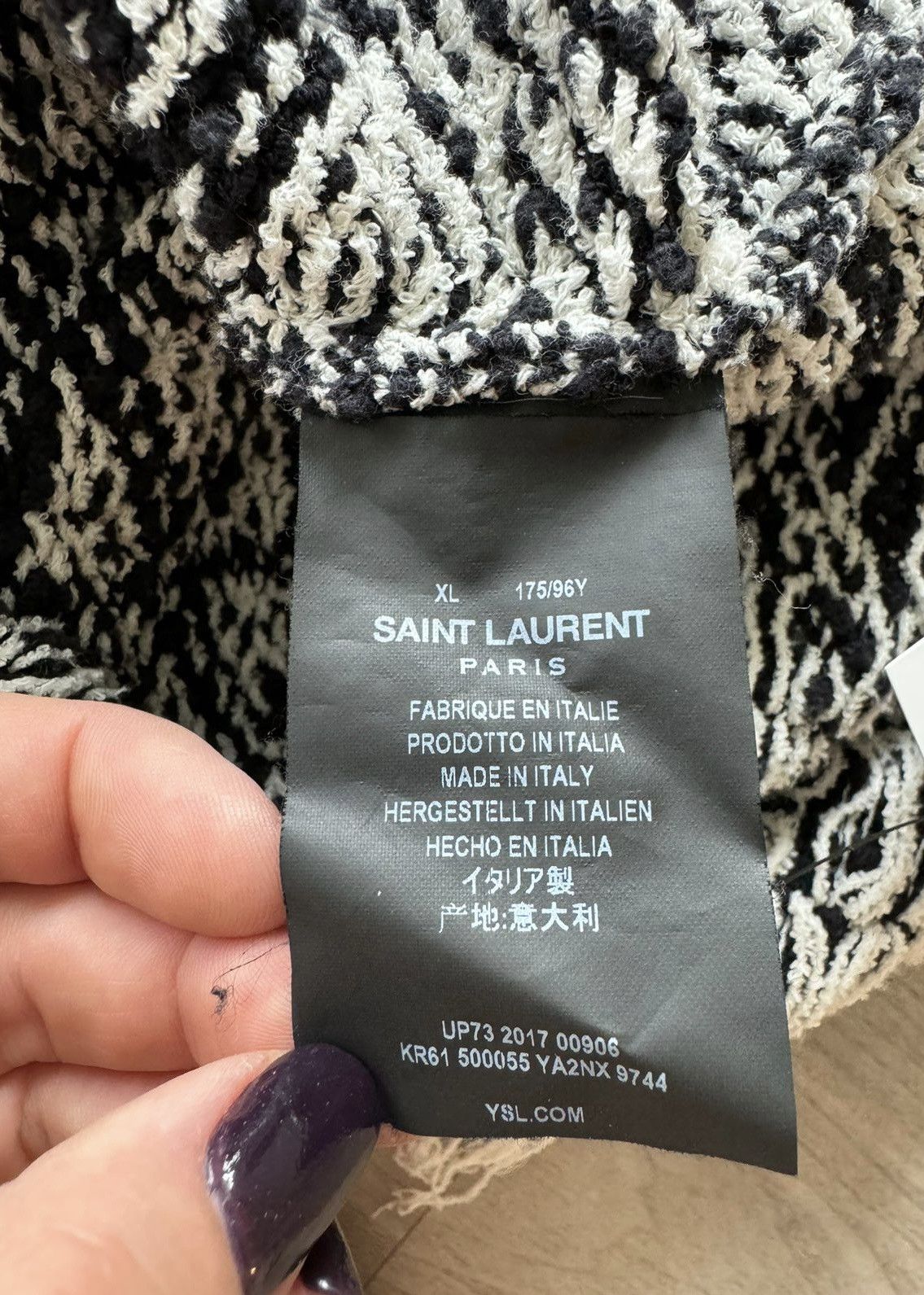 Saint Laurent Paris Saint Laurent SS17 Distressed Knit Sweater Size US XL / EU 56 / 4 - 7 Thumbnail