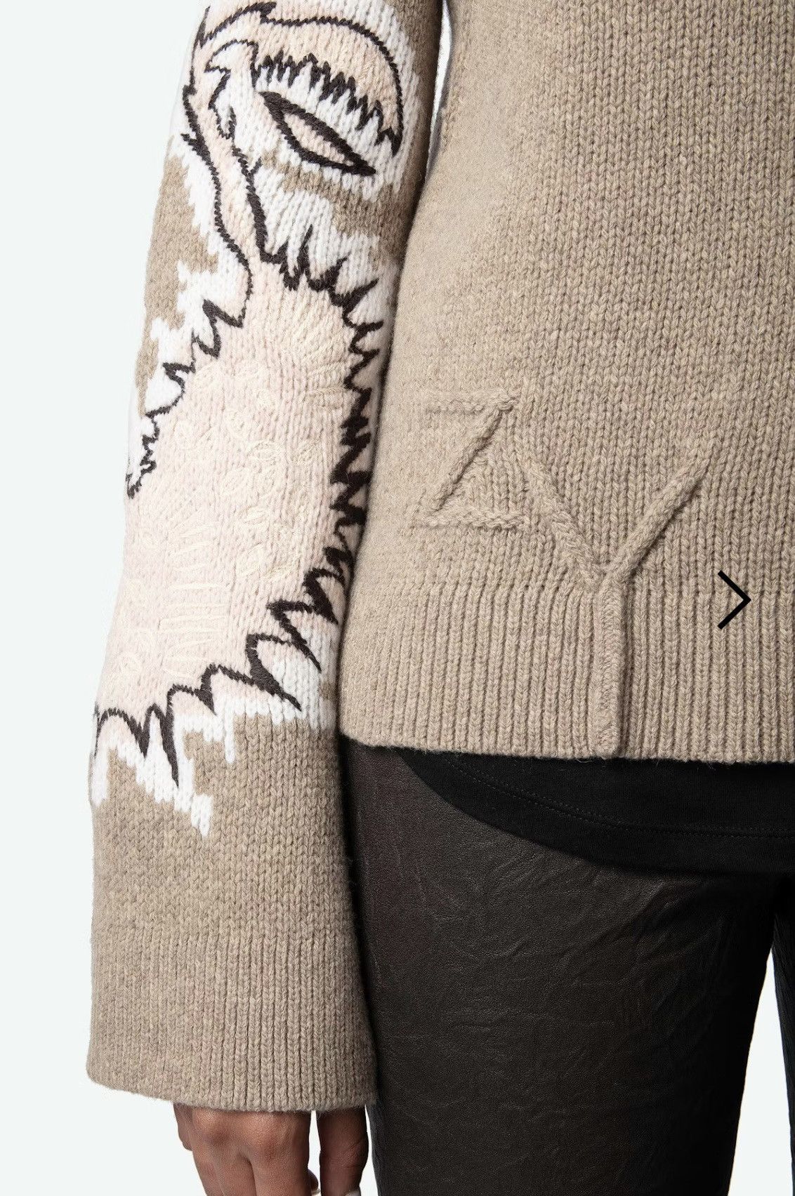 Zadig & Voltaire Zadig & voltaire Beige Women Sweater Size M / US 6-8 / IT 42-44 - 4 Thumbnail
