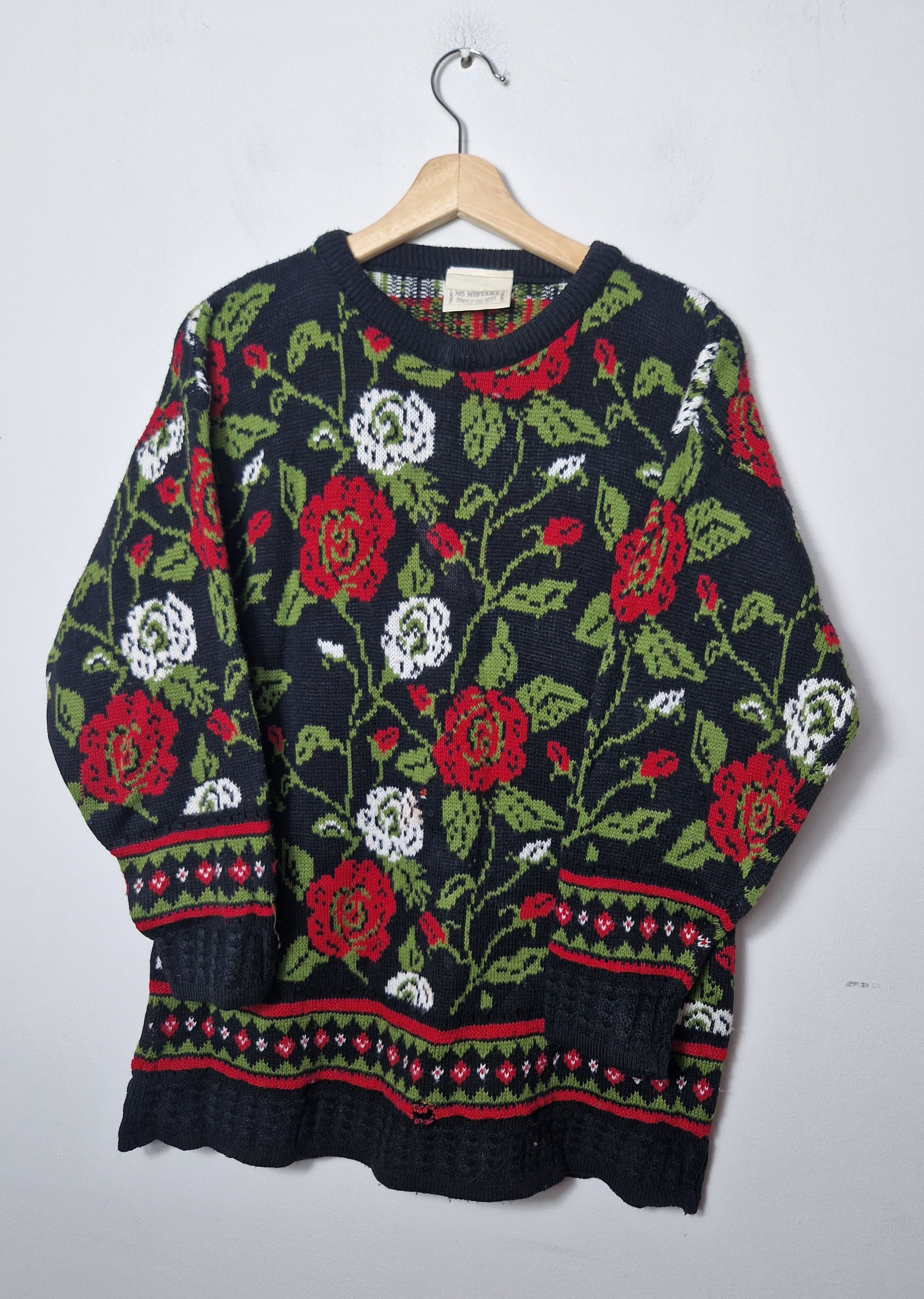 Japanese Brand × Vintage vintage floral sweater Size US M / EU 48-50 / 2 - 1 Thumbnail
