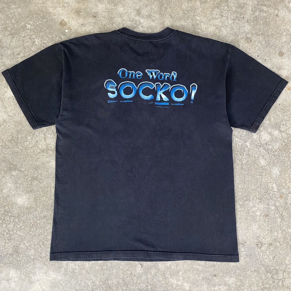 Vintage VTG 1998 WWF Mankind “Talk to the Sock” Mr. Socko Tee Size US XL / EU 56 / 4 - 9 Thumbnail