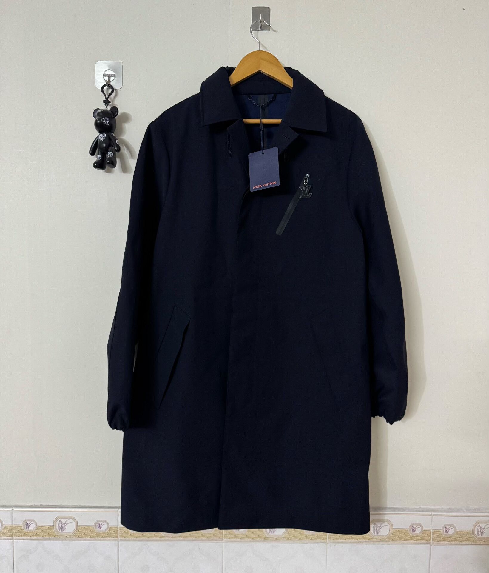 Louis Vuitton lv technical wool raincoat long coat Size US L / EU 52-54 / 3 - 1 Thumbnail