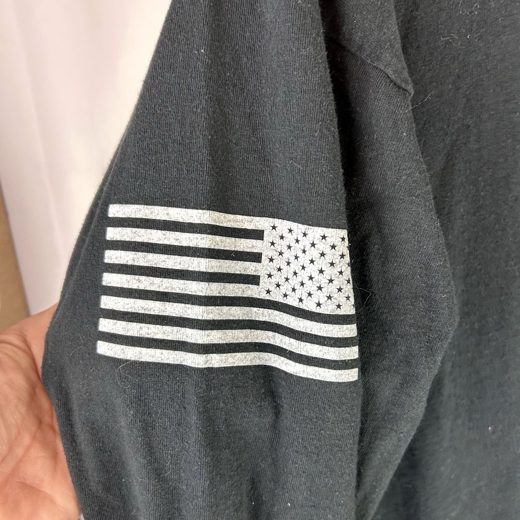 Vintage Grunt Style Long Sleeve Shirt Mens 2X Black One Flag One Land One Heart Cowboy Patriotic Logo Crew Neck T-Shirt Size US XXL / EU 58 / 5 - 5 Thumbnail