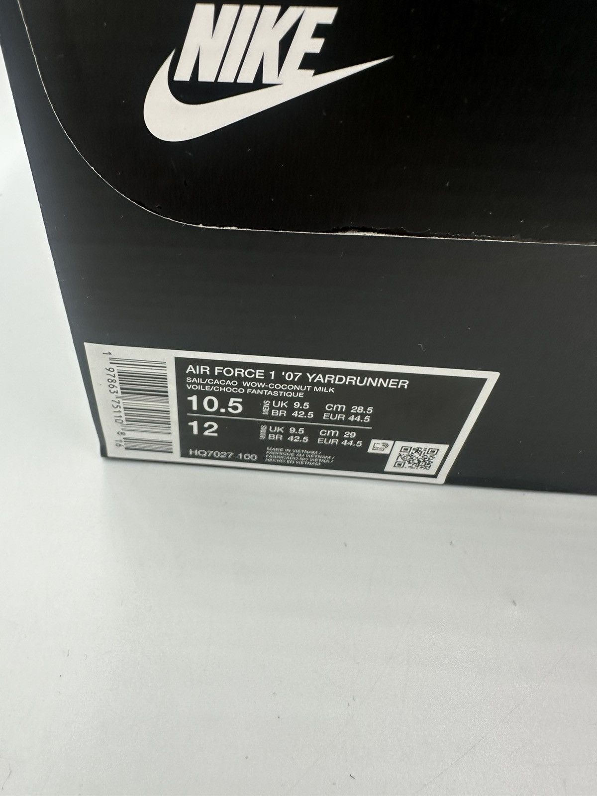 NCAA Nike Air Force 1 Low '07 Howard University Yardrunners Size US 10.5 / EU 43-44 - 14 Thumbnail