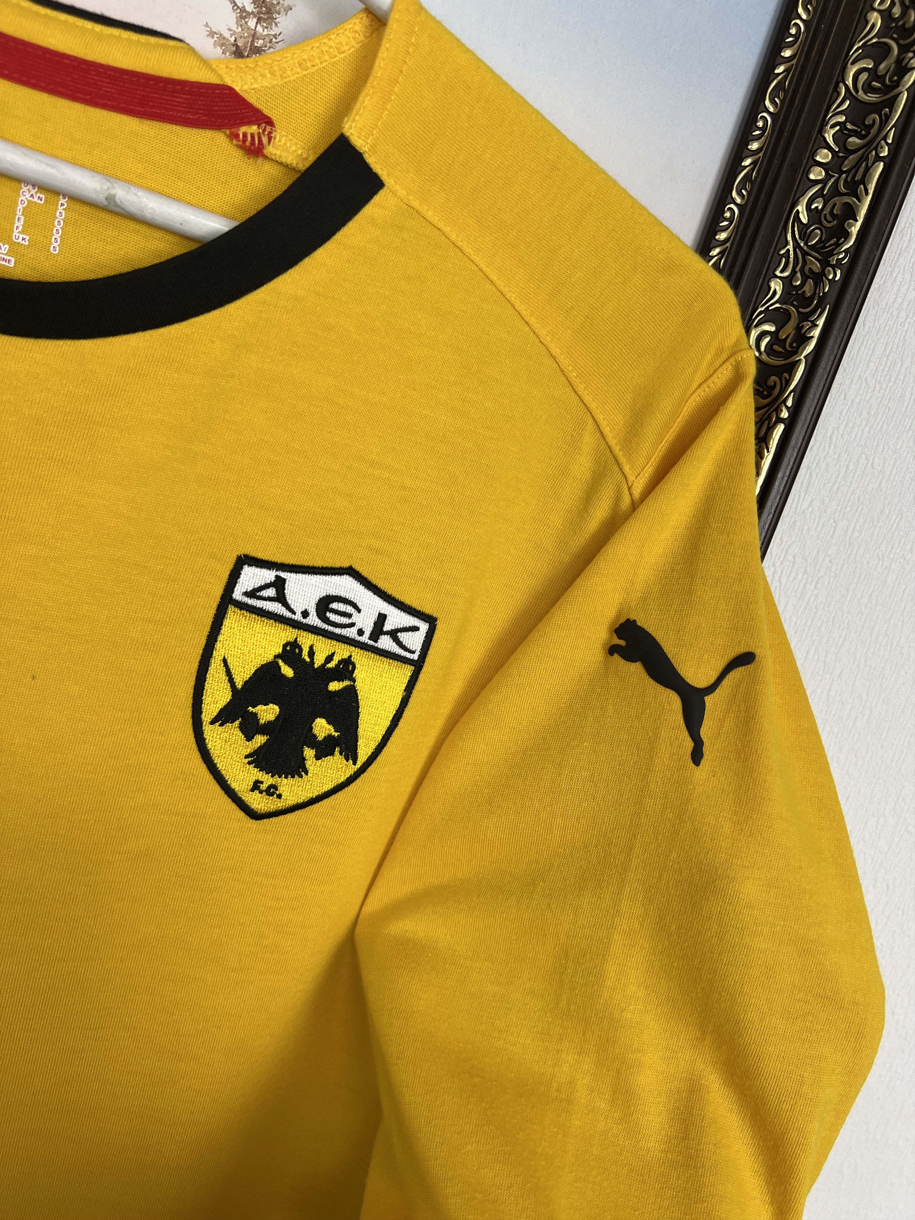 Puma Puma 2013 AEK Athens Football Shirt Soccer Train Long Sleeve Size US S / EU 44-46 / 1 - 3 Thumbnail
