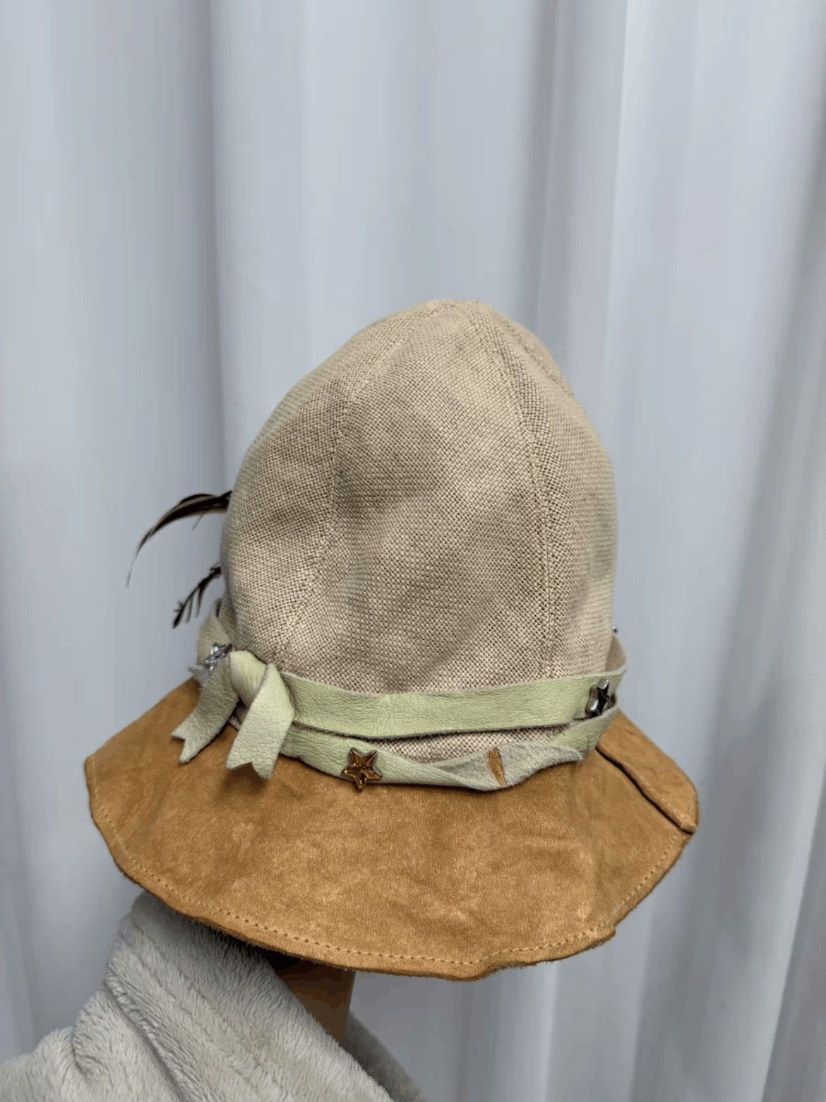 Takahiromiyashita The Soloist. Takahitomiyashita the Soloist Leather Joint Hat-2505 Size ONE SIZE - 6 Thumbnail