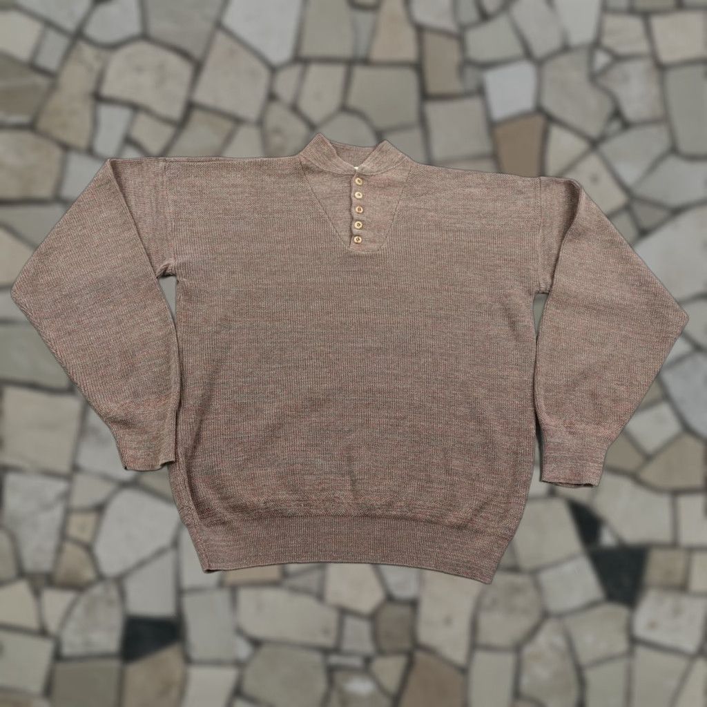 Vintage VINTAGE Cabela's Sweater Mens XL Brown Henley Ragg Pullover Knit Outdoors 90s Size US M / EU 48-50 / 2 - 1 Thumbnail
