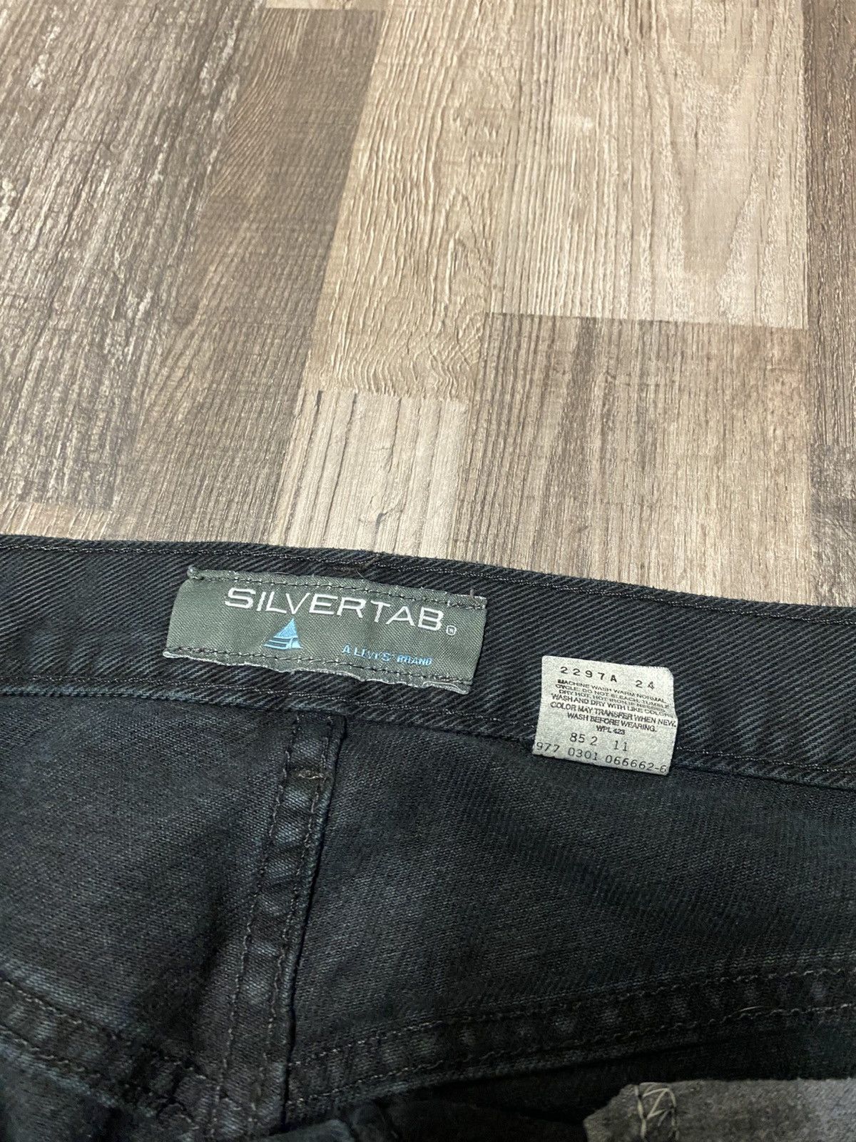 Levi's Vintage 90’s Black Levi’s Sliver Tab Baggy Denim Jeans Y2K Size US 32 / EU 48 - 4 Thumbnail