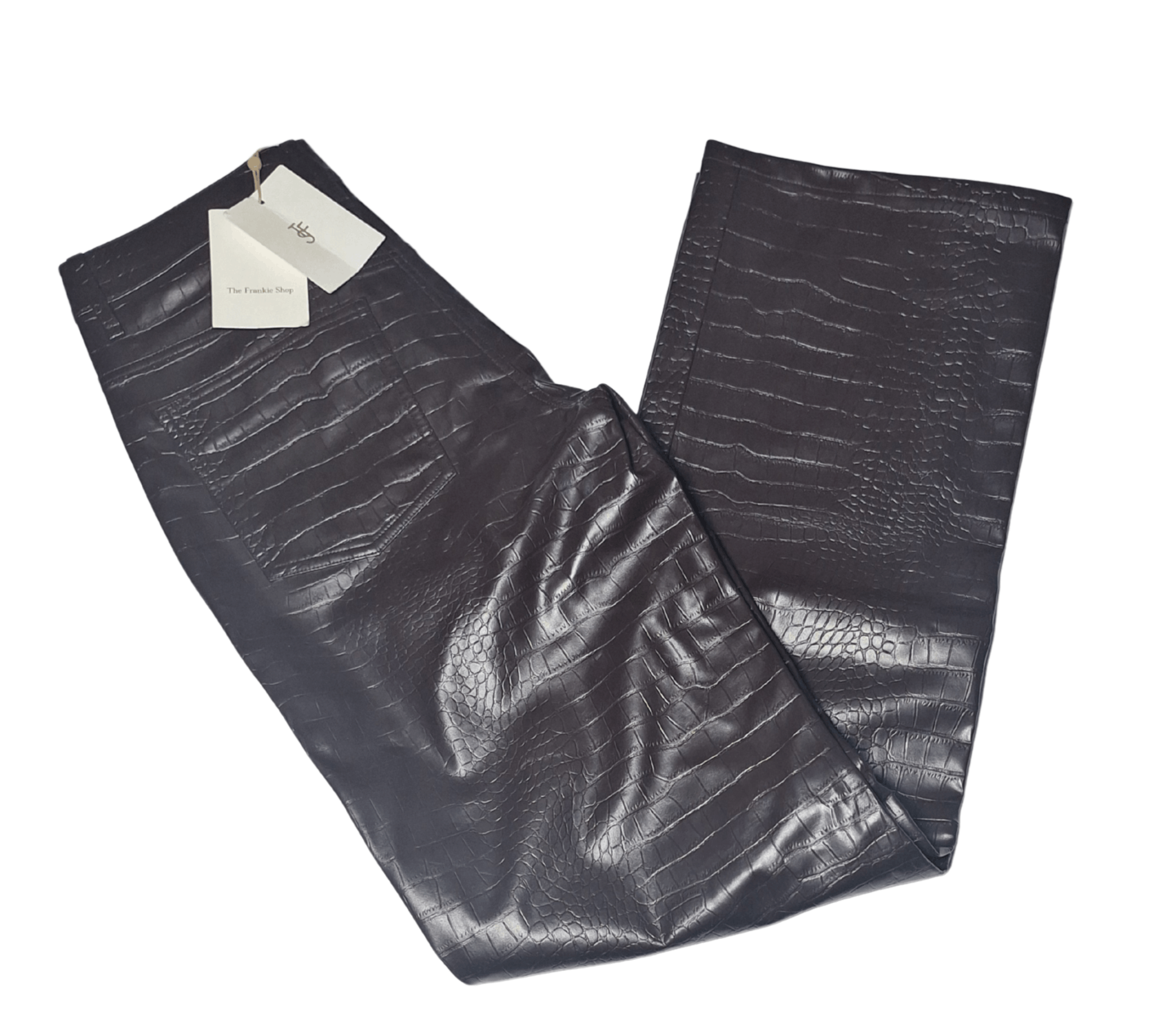 Frankie Shop Bonnie Croc Effects Pants Size 28" / US 6 / IT 42 - 4 Thumbnail