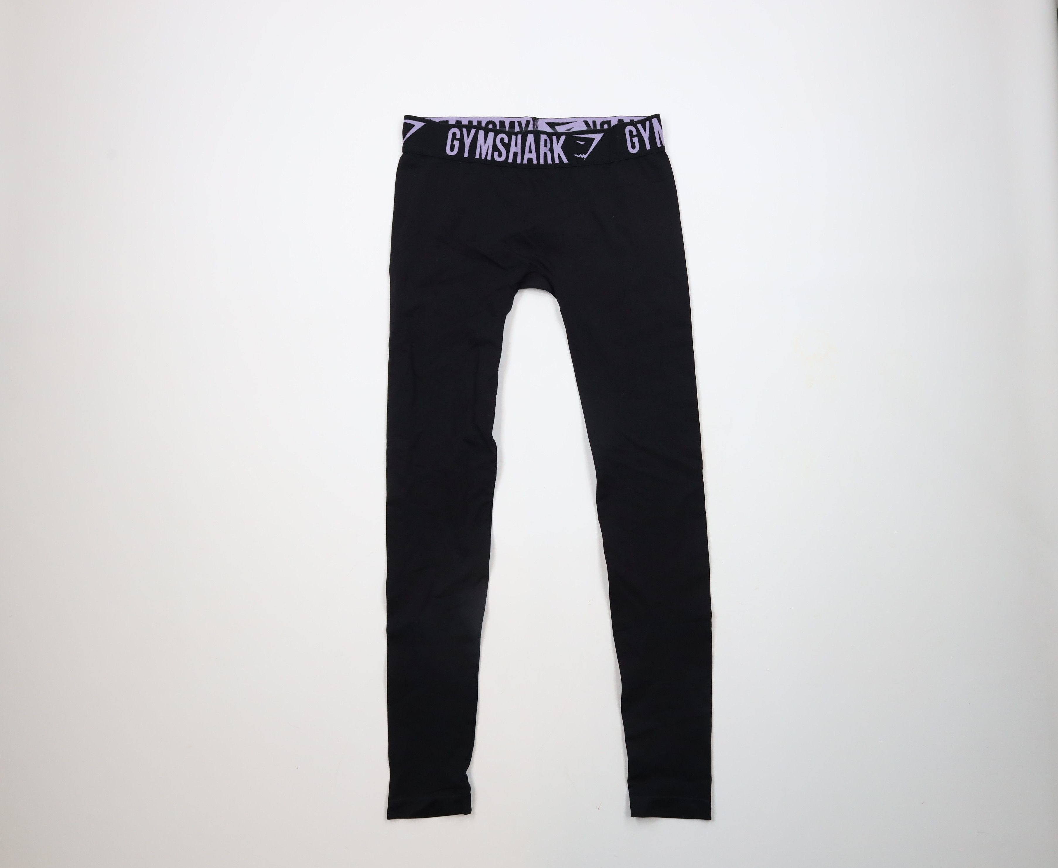 Gymshark × Vintage Gymshark Out Running Gym Yoga Spandex Tights Pants Black Size 28" / US 6 / IT 42 - 1 Thumbnail