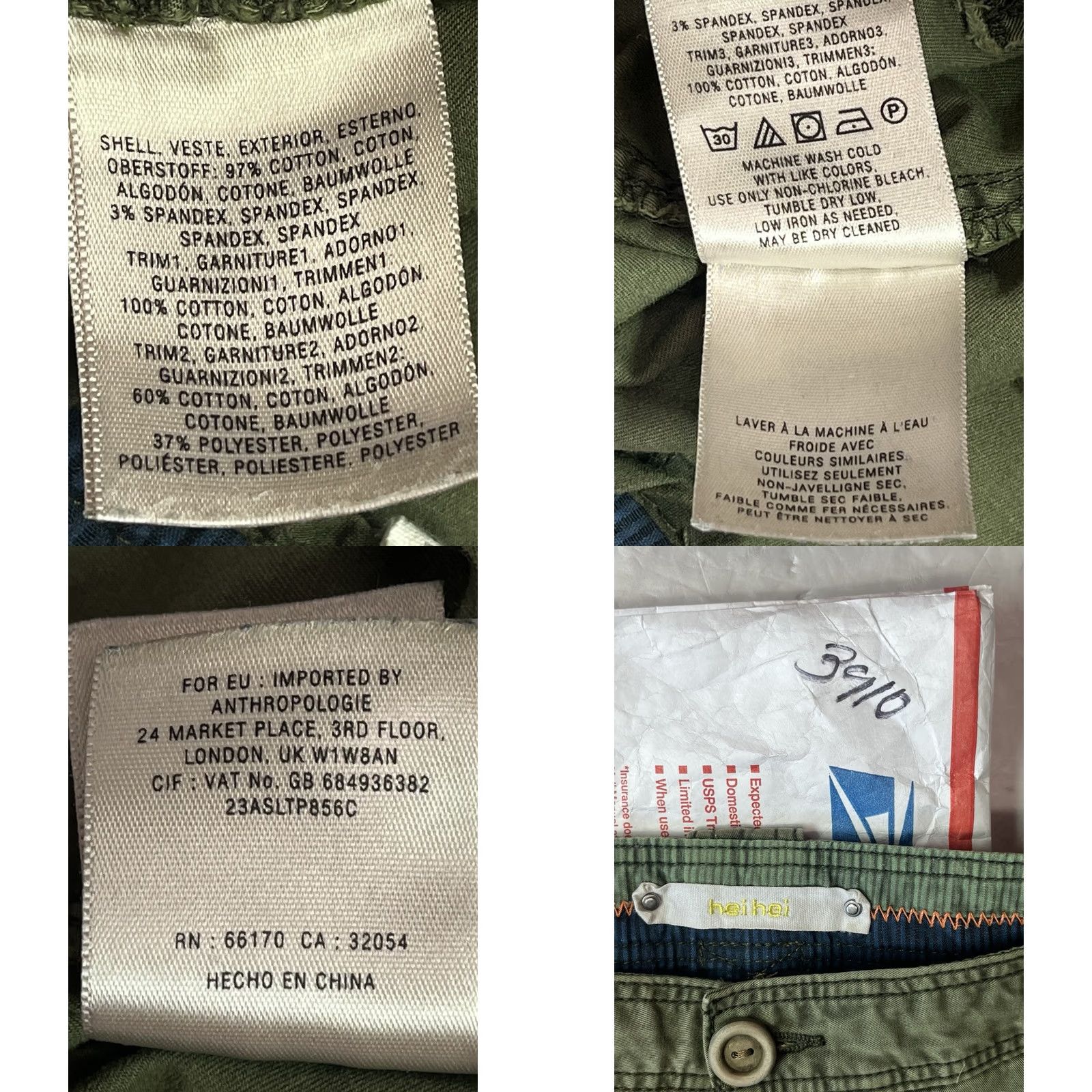 Anthropologie Anthropologie Green Chino Pants Women US 8 Button Fly Casual Workwear Size 30" / US 8 / IT 44 - 9 Thumbnail