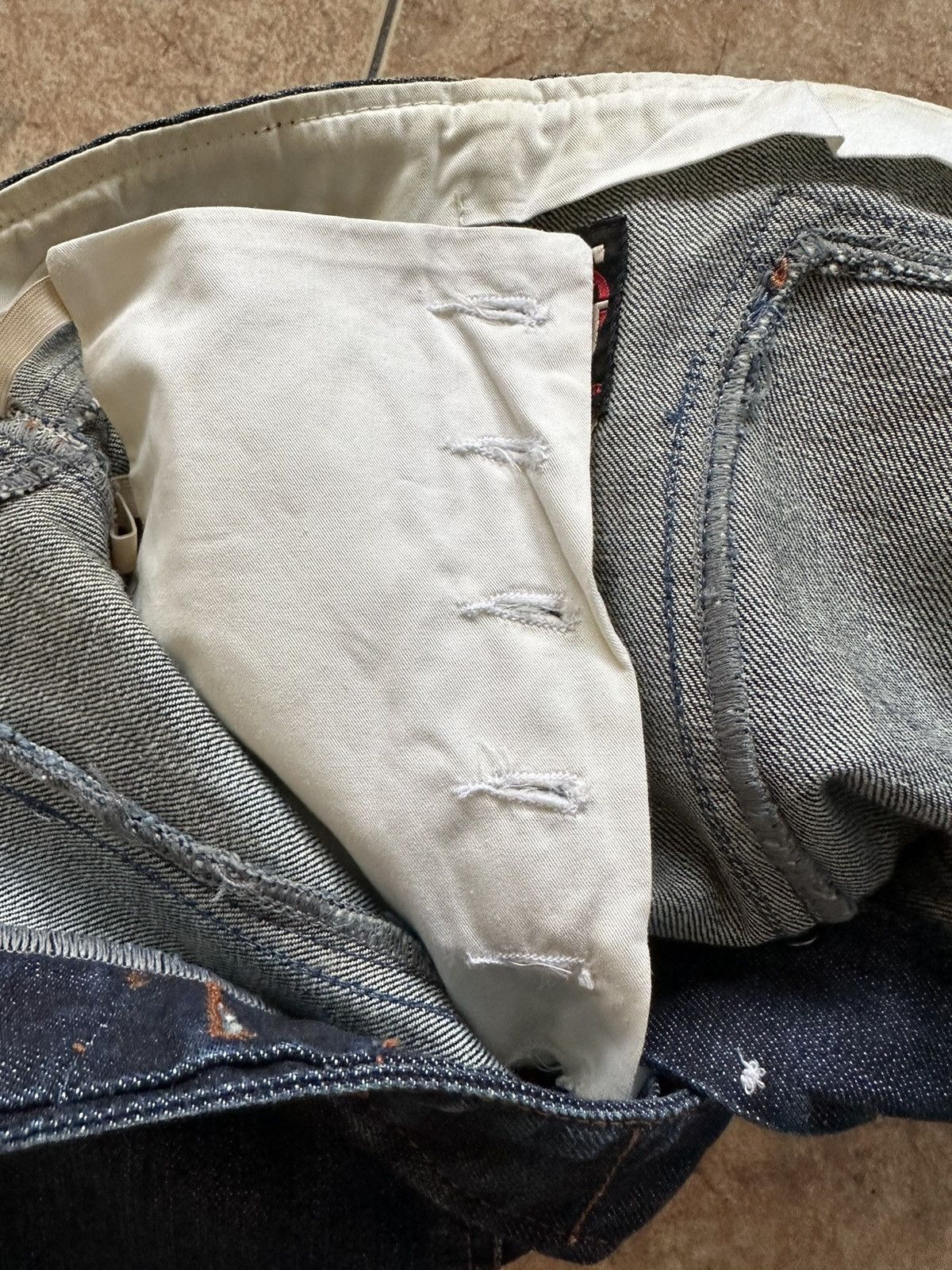 Jean Paul Gaultier JPG high waisted bondage jeans Size 24" / US 00 / IT 34 - 15 Thumbnail