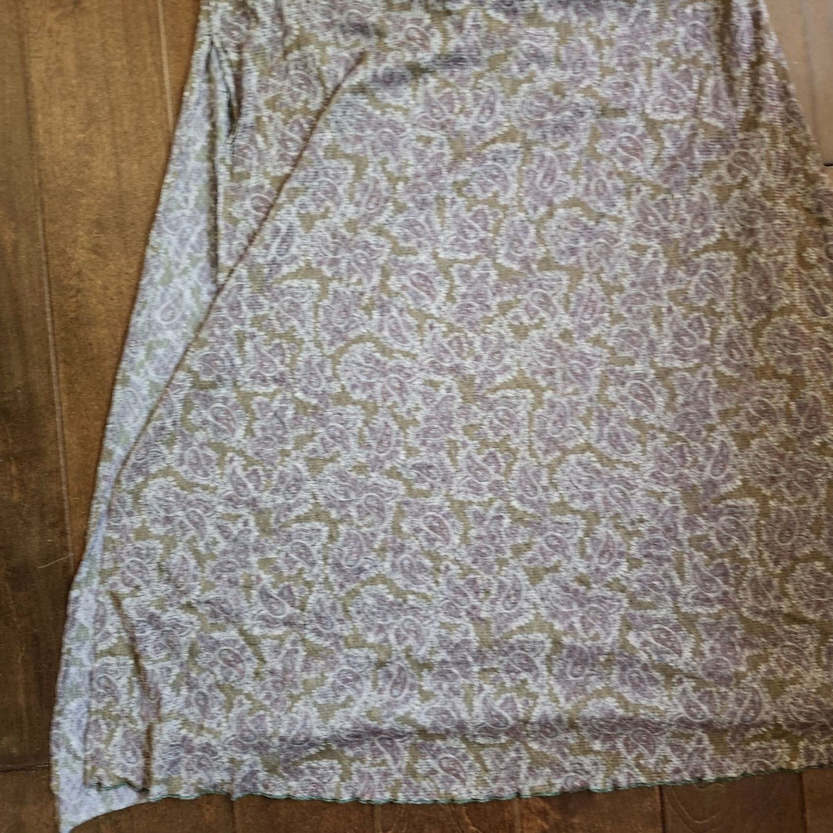 Vintage Mimi Chica Skirt Maxi Women's Brown Floral Slit Size M Size 32" / US 10 / IT 46 - 2 Thumbnail