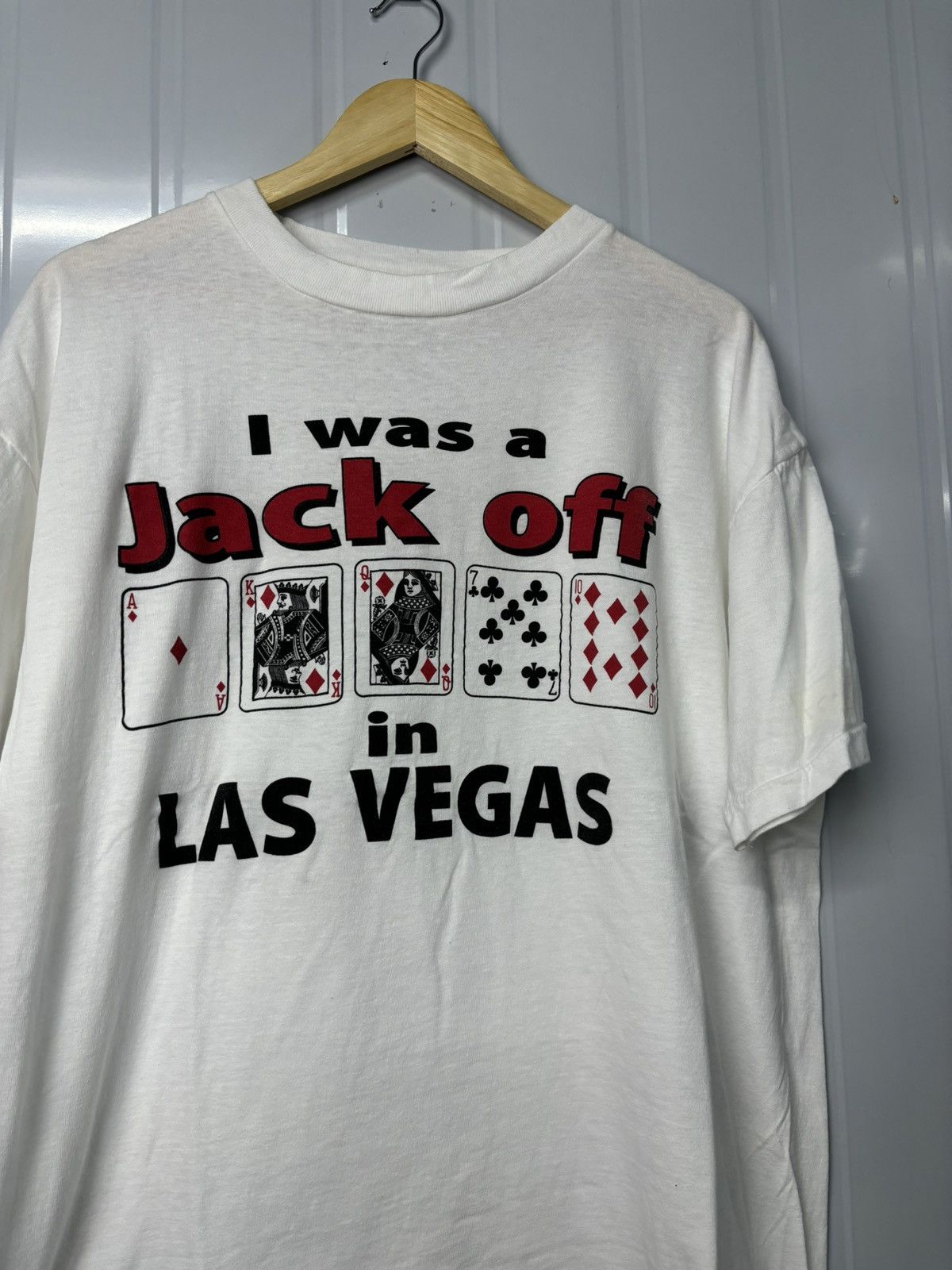 Vintage RARE! Vintage 90’s Jack Off Las Vegas Parody Tee Size US XL / EU 56 / 4 - 1 Thumbnail