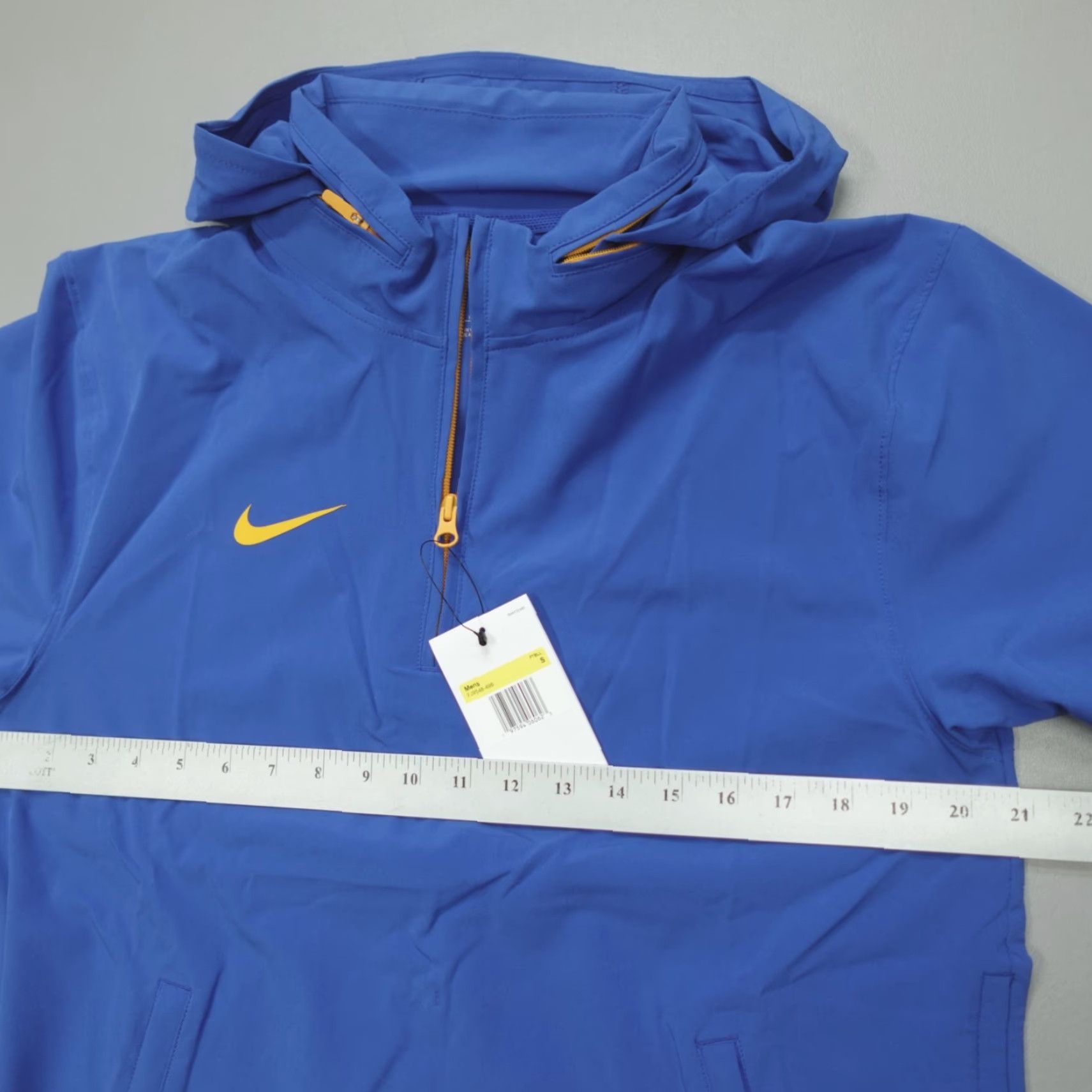 Nike Nike Coaches Sideline 1/4 Zip Hooded Jacket Football Blue FJ9548-496 Size S Size US S / EU 44-46 / 1 - 6 Thumbnail