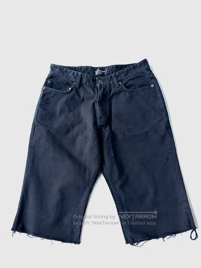 Balenciaga Balenciaga size L Fringe Denim Shorts Size US 27 - 1 Thumbnail