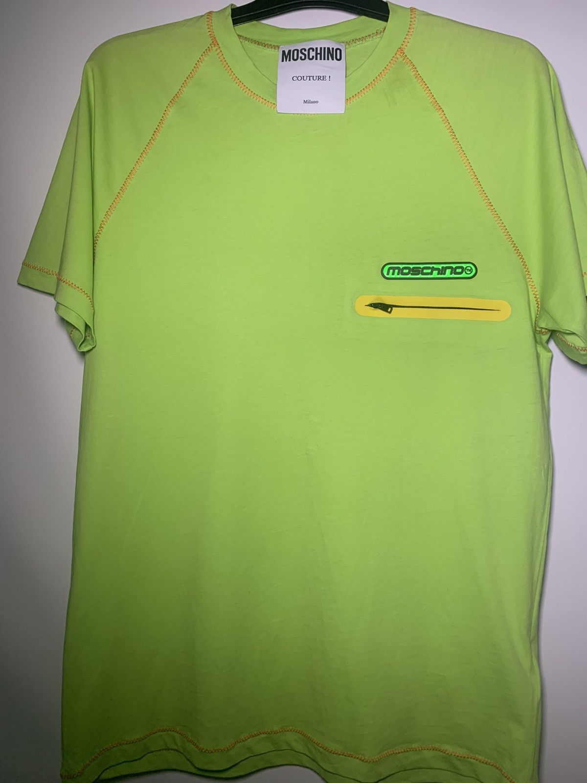 Moschino Moschino Logo Patch T-Shirt - Limited, Hard to Find, Size M Size US M / EU 48-50 / 2 - 1 Thumbnail