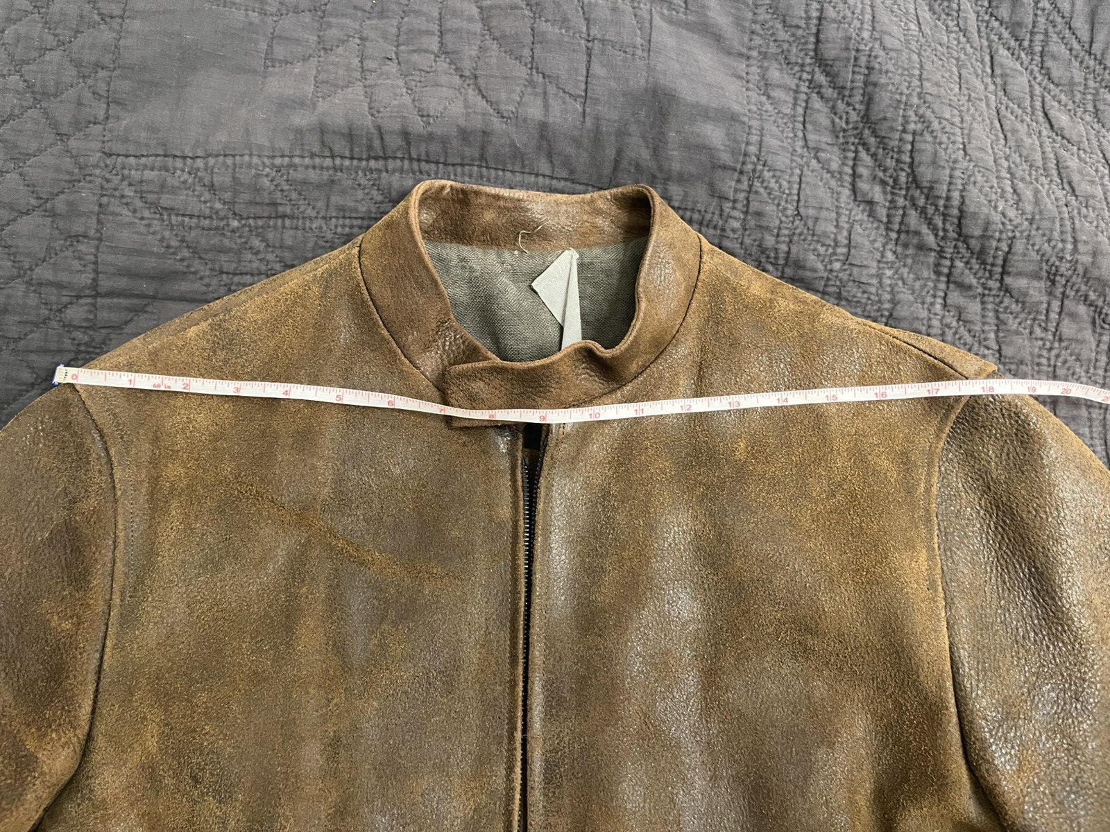 Carpe Diem Destroyed Horse Leather Jacket Size US L / EU 52-54 / 3 - 13 Thumbnail
