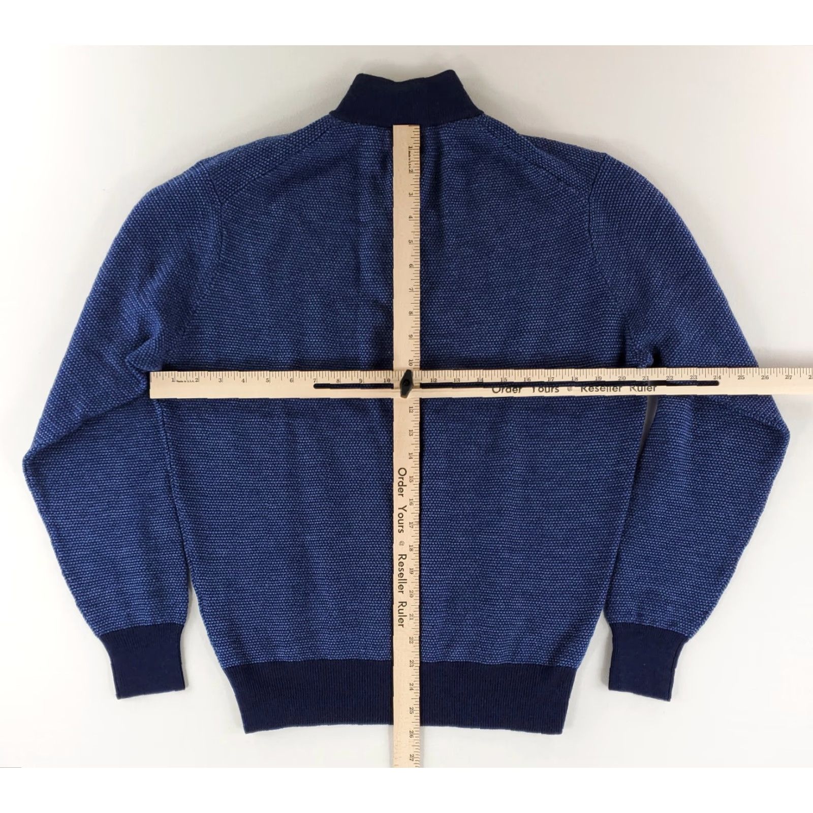Peter Millar Peter Millar 1/4 Zip Merino Wool Sweater Pullover Long Sleeve Blue Mens M Size US M / EU 48-50 / 2 - 6 Thumbnail