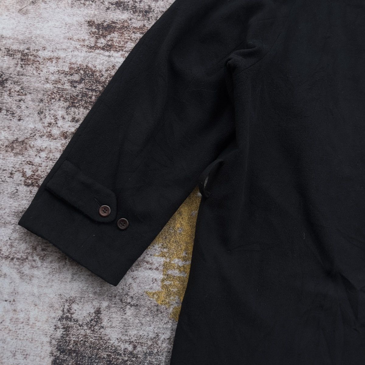 C.P. Company VINTAGE C.P. COMPANY BLACK WOOL OVERCOAT VERY RARE Size US XXL / EU 58 / 5 - 16 Thumbnail